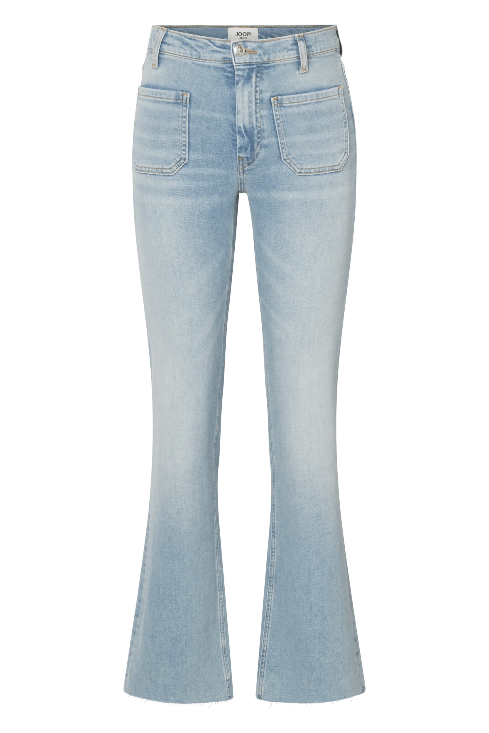 Image of JOOP Bootcut-Jeans "Ella" hohe Taille, offene Kante am Saum