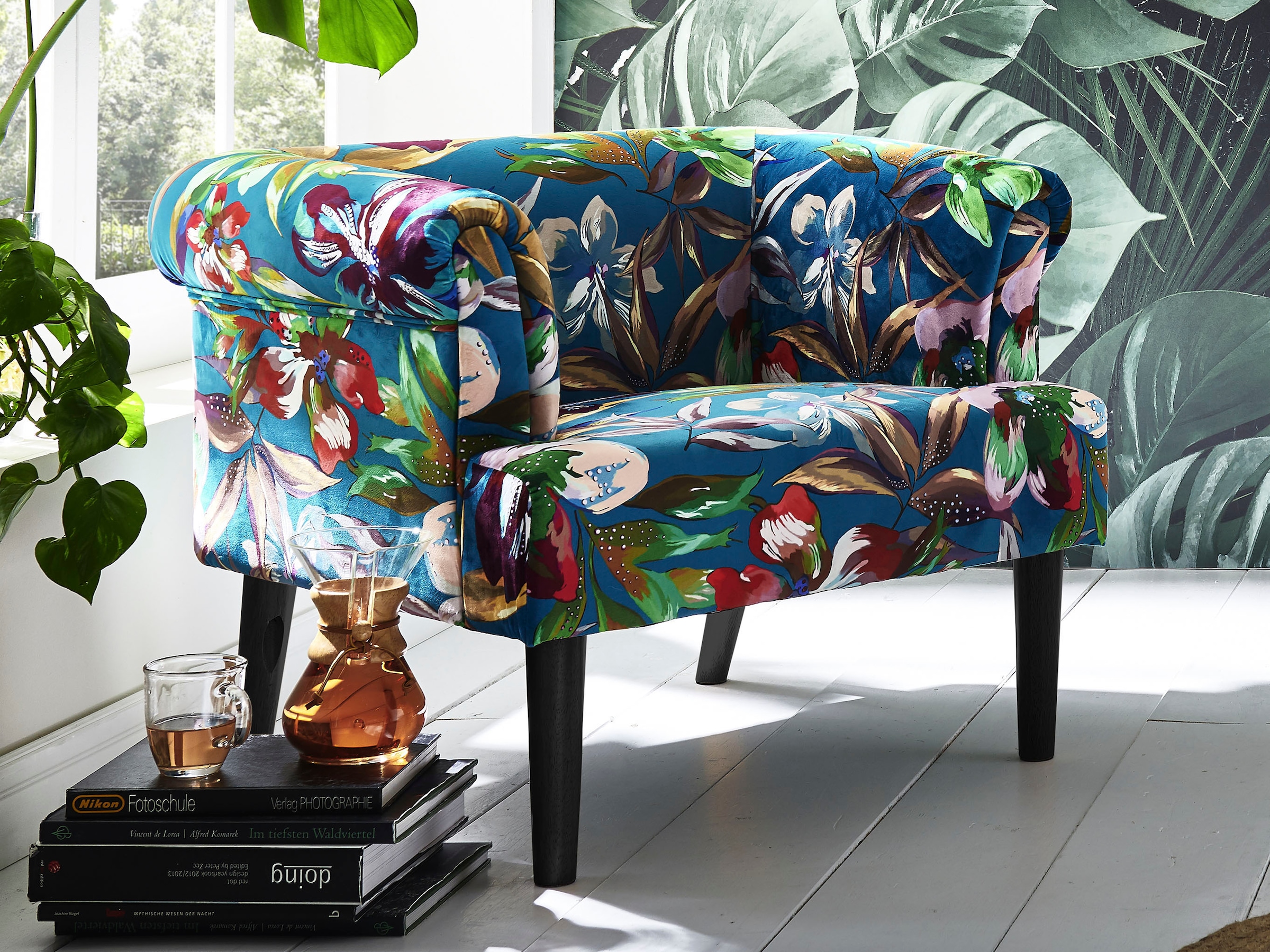 ATLANTIC home collection Sessel »Charlie«, Loungesessel mit  Wellenunterfederung bequem kaufen
