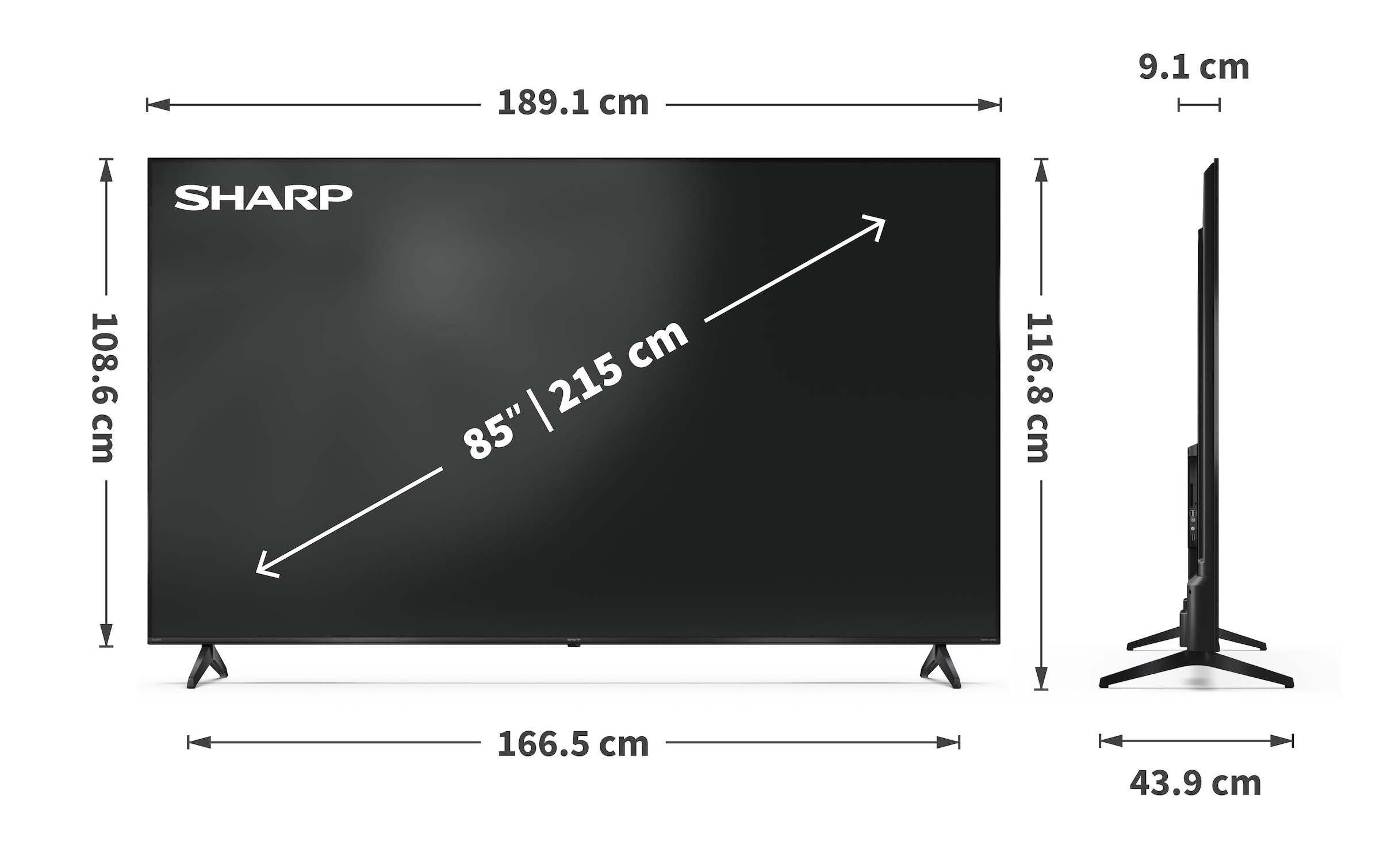   Téléviseur QLED »85HP5465E« 215 cm/85 ″