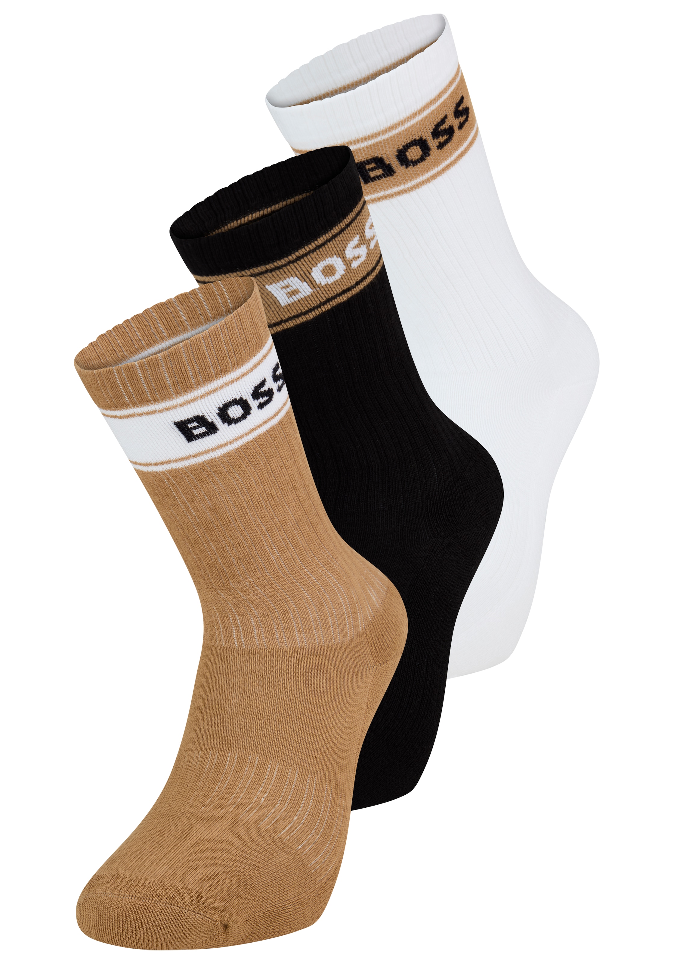 Image of BOSS Freizeitsocken "3P QS Rib Stripe CC" 3 Paar tlg. Neuheit