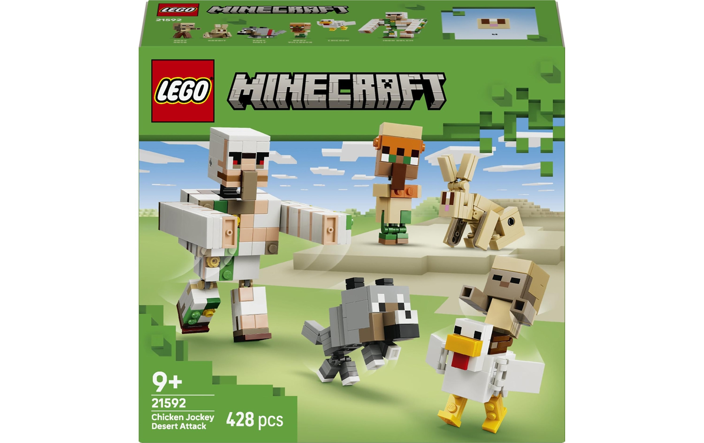 LEGO® Konstruktionsspielsteine »Angriff des Hühnerreiters in der Wüste (21592), LEGO Minecraft« Made in Europe
