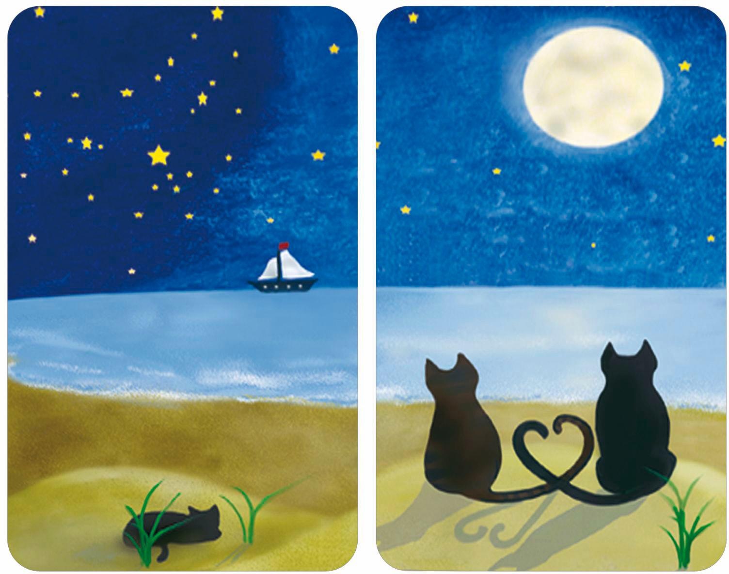 Image of WENKO Herd-Abdeckplatte »Katzen«, (Set, 2 tlg.), rutschfesten Spezialfüsse bei Ackermann Versand Schweiz