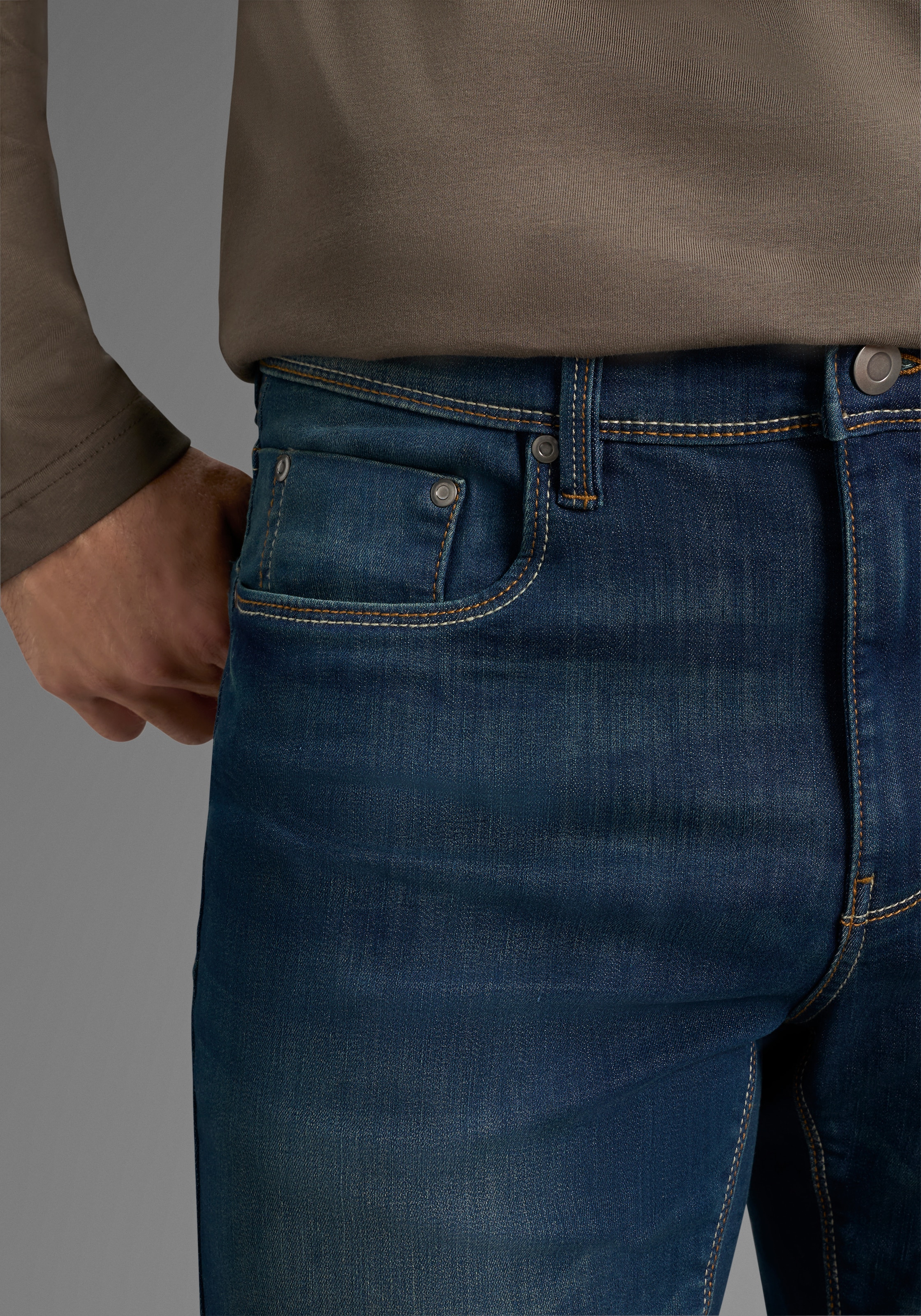 Arizona Jeans droit gerades Bein, mit Eingrifftaschen, Gesässtaschen und Coinpocket