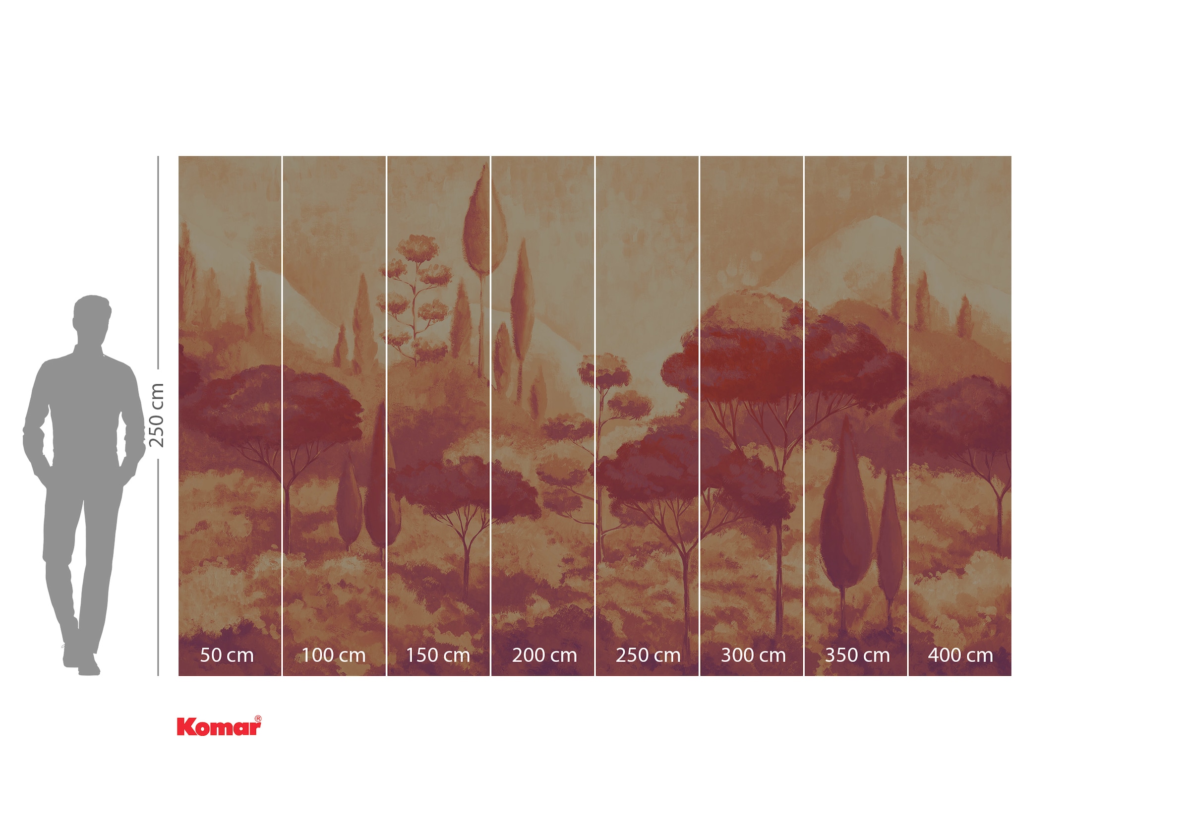 Komar Fototapete »Digitaldruck Vlies - Luxury Labyrinth - Grösse 400 x 250 cm«, bedruckt-floral-geblümt-gemustert-tropisch, Wohnzimmer, Schlafzimmer