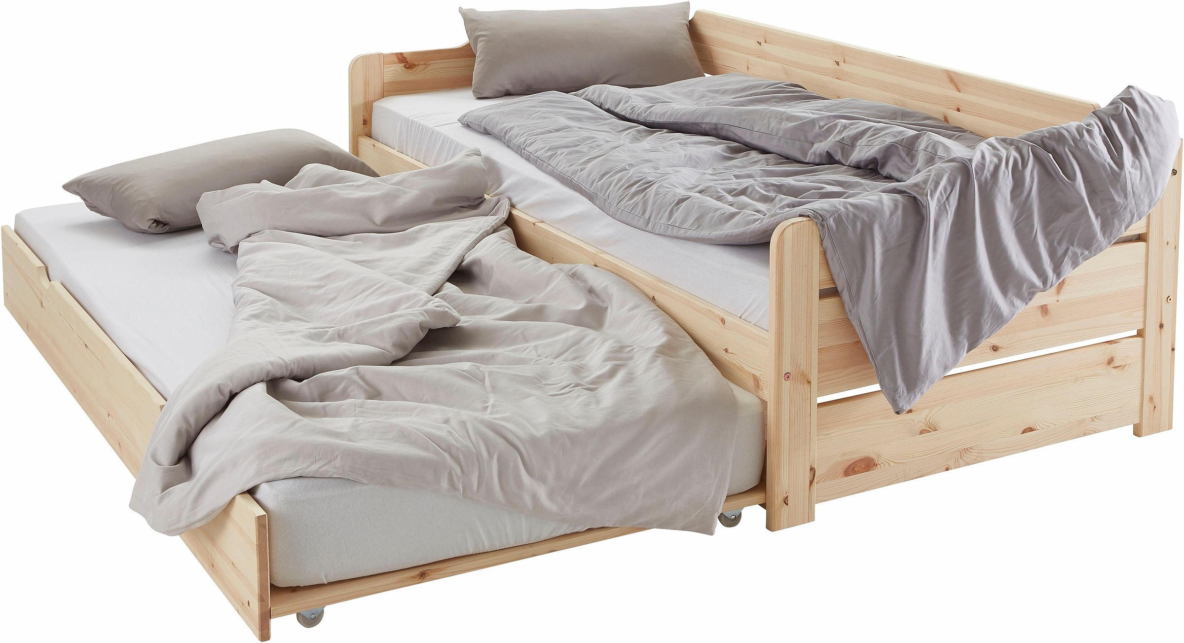 OTTO home Daybett ""REETE " Kinderbett, mit Schubkasten, 2 Schlafplätze" 2 Schlafplätze, FSC zertifiziertes Massivholz (Kiefer), klassischer Landhausstil