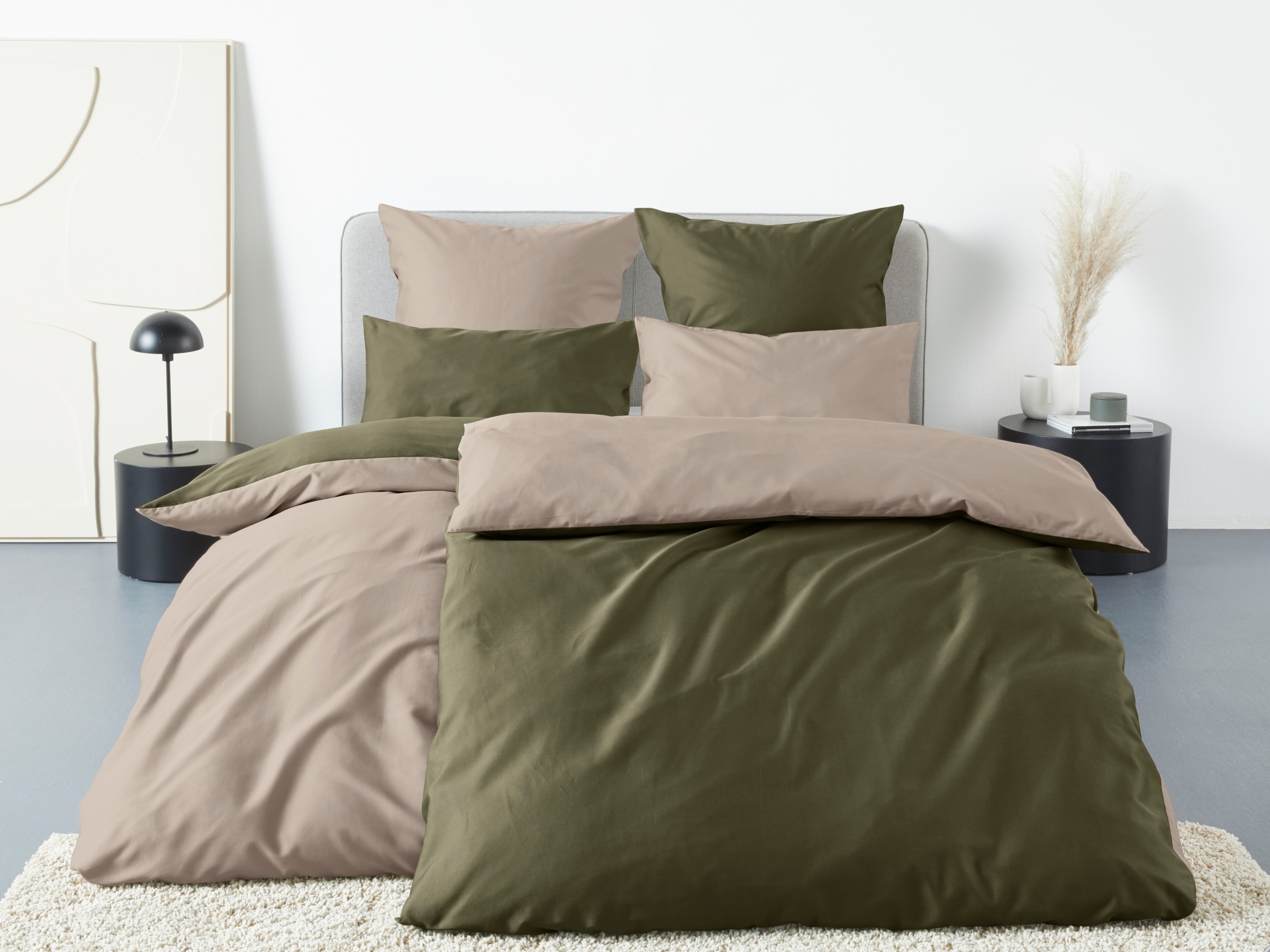 Image of GOODproduct Bettwäsche "Mila2" 2 Stk. Mako-Satin aus 100% Baumwolle, Grösse ab 135x200 cm