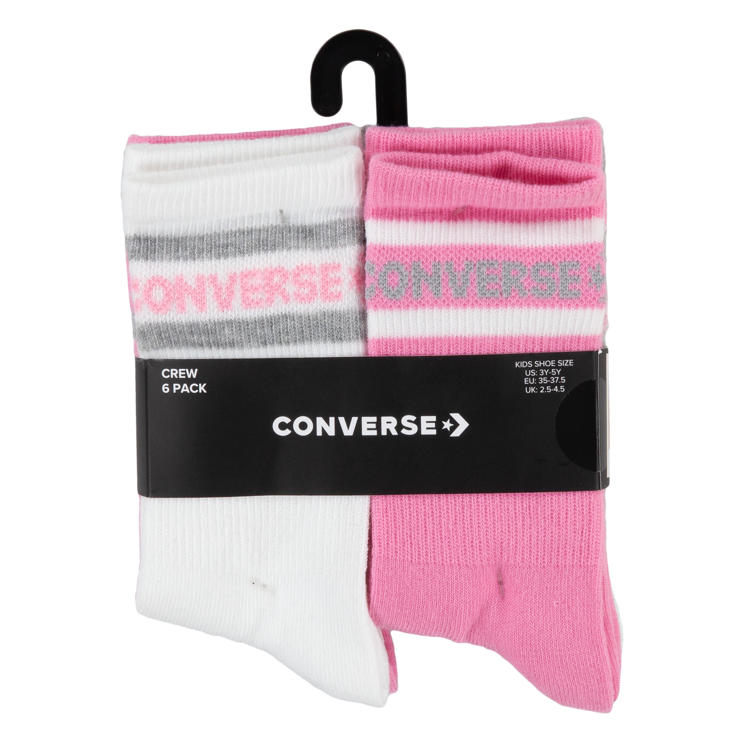 Converse Sportsocken »CHN BASIC WORDMARK CREW 6PK«, (6 Paar), für Kinder