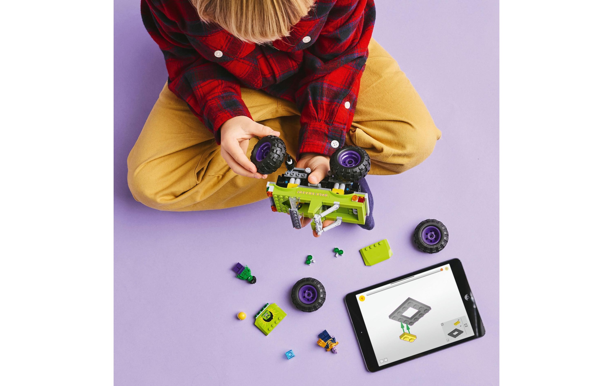 LEGO® Spielbausteine »Marvel Hulk-Truck vs. Thanos 76312«