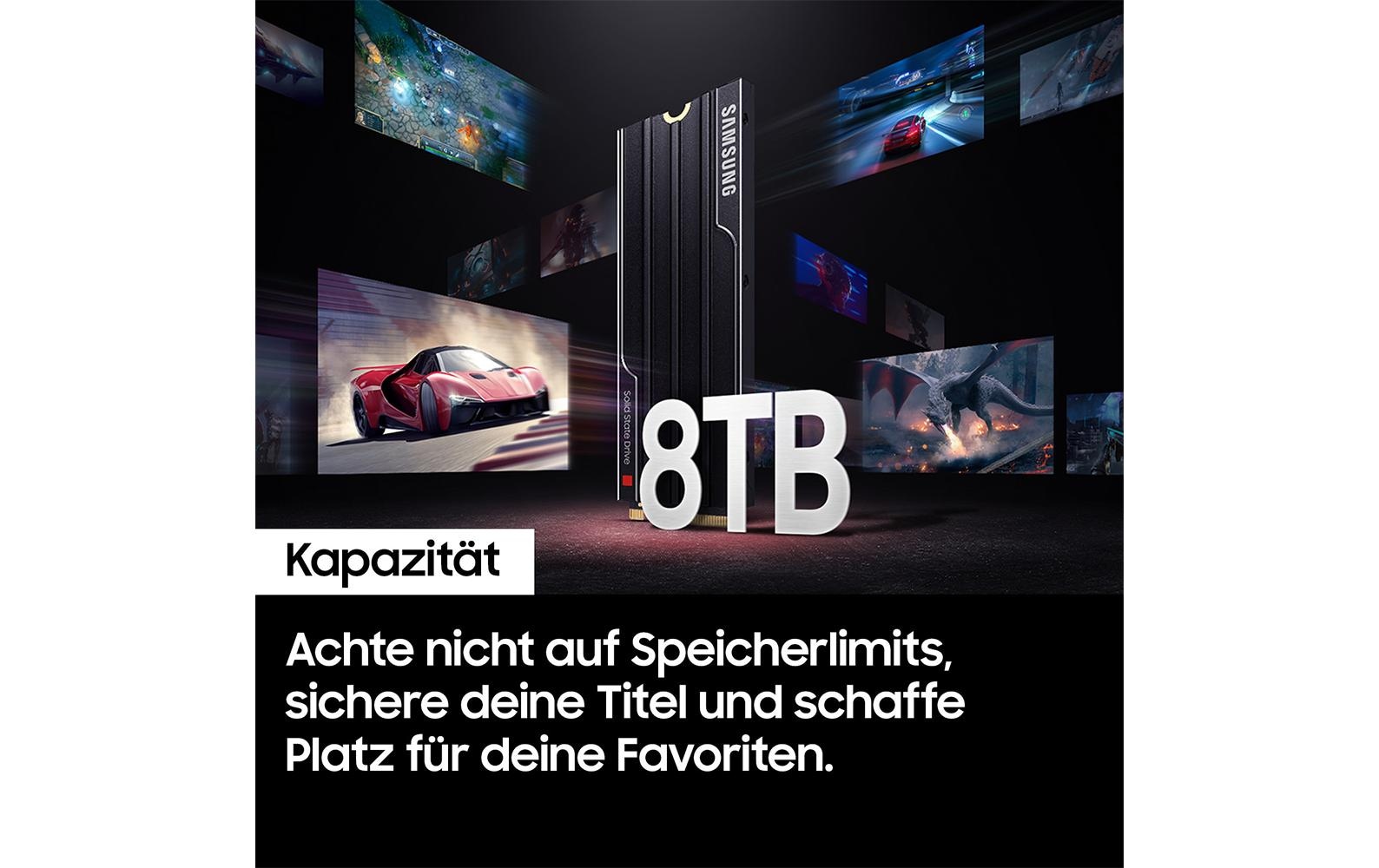 Samsung interne Gaming-SSD »9100 PRO Heatsink PCIe® 5.0 NVMe™ M.2« 1 TB Anschluss PCI Express 5.0