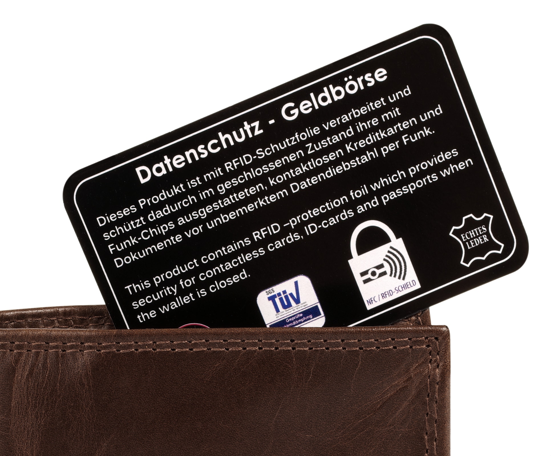 Chiemsee Geldbörse echt Leder