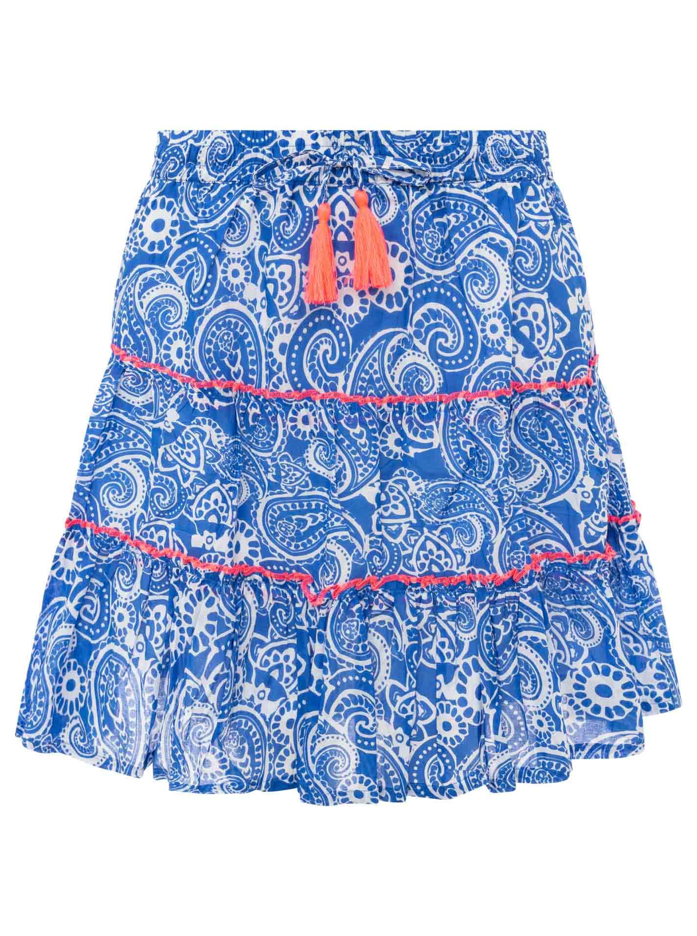 Zwillingsherz Minirock »"Paisley"« Paisleymuster, Tasseln, kurzer Schnitt