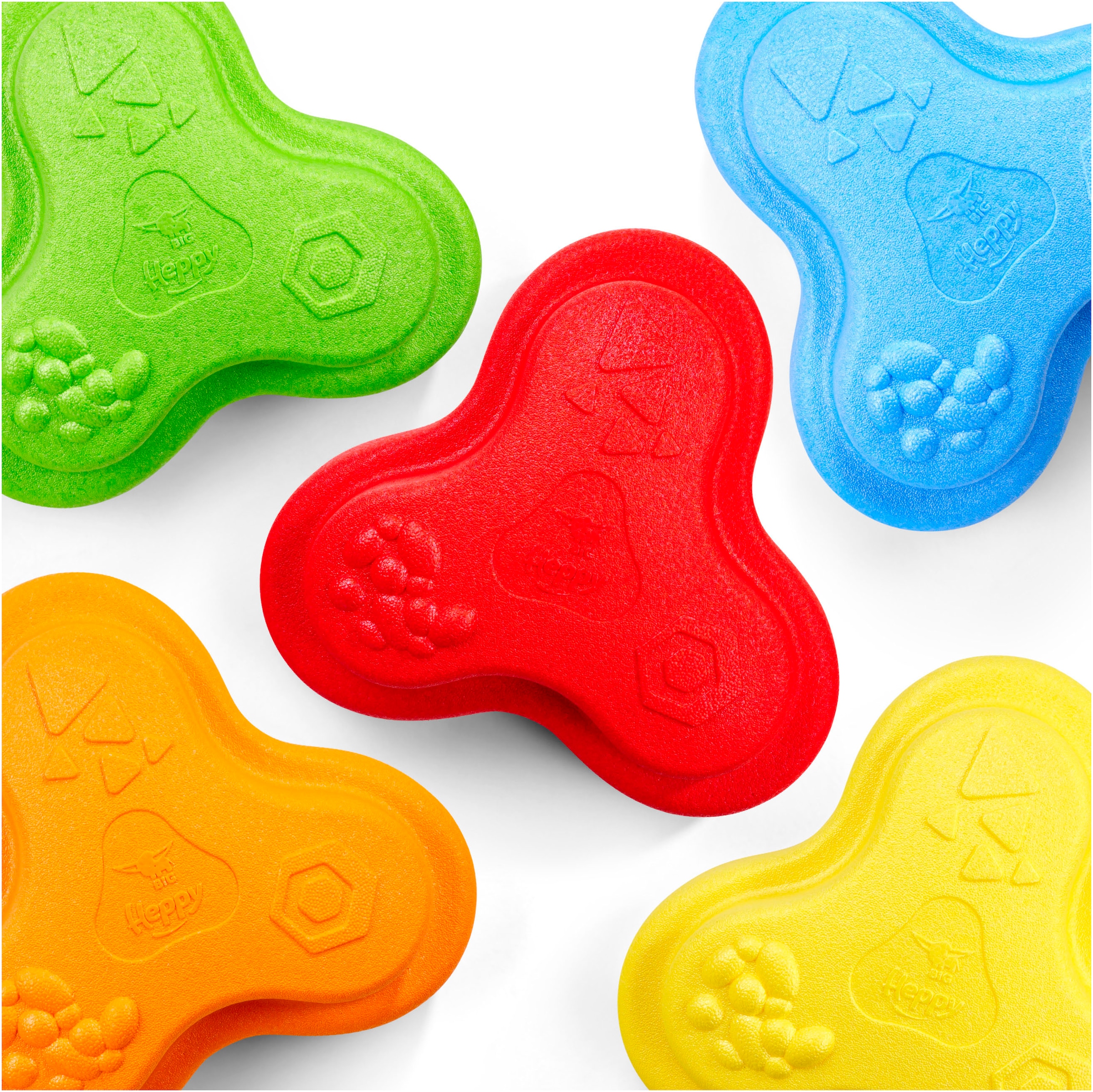 BIG Entraîneur d'équilibre »BIG Heppy Rocks, Spielsteine« mit drei verschiedenen Oberflächenstrukturen