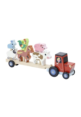 Stapelspielzeug »Traktor mit Stapeltieren«
