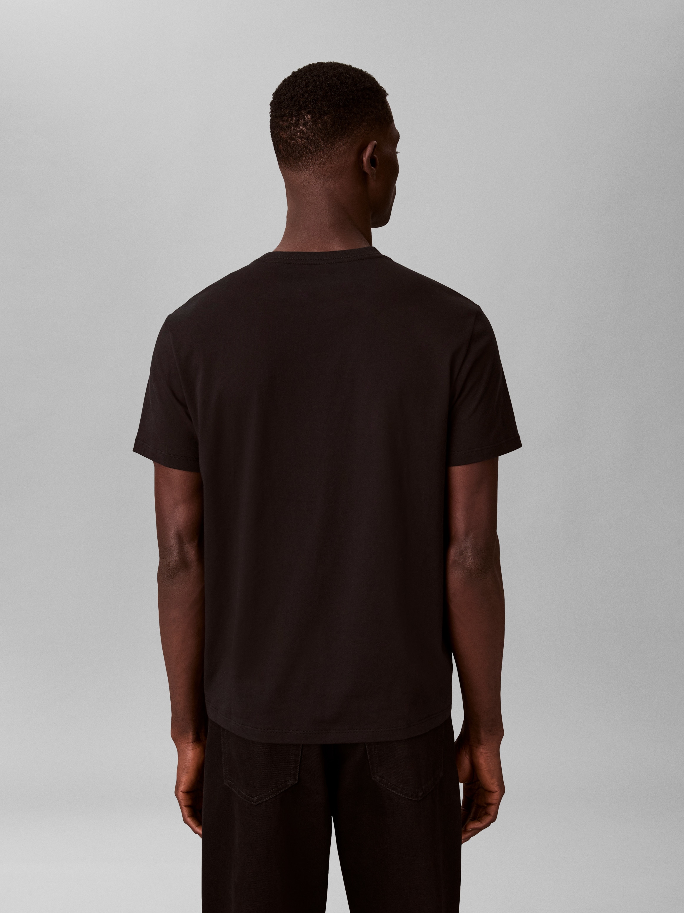 Calvin Klein T-shirt Rundhalsausschnitt, Regular Fit, Logodruck