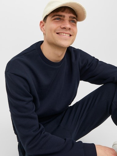 Jack & Jones Sweatshirt »JJEBRADLEY SWEAT CREW NOOS«, mit Rippbündchen