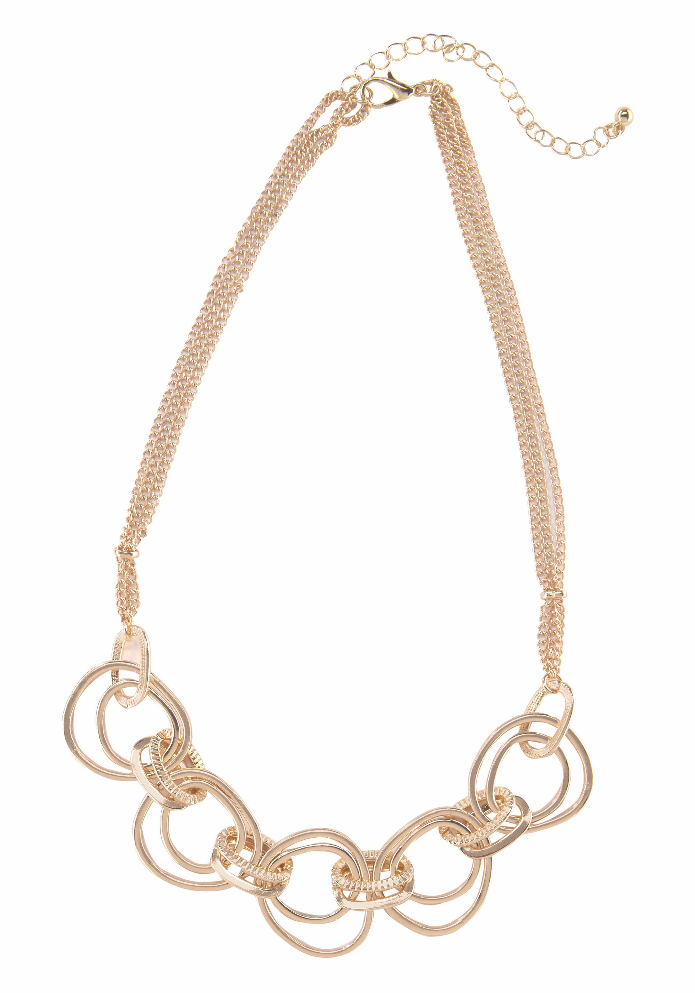 Image of Firetti Collier "eingehängte Ringzierde, mehrreihig"