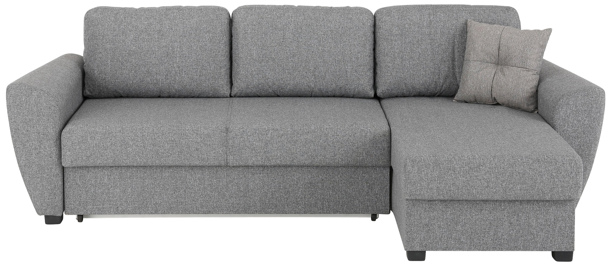 Home affaire Ecksofa »Quin L-Form« mit Bettfunktion, Bettkasten und Zierkissen, mit Federkern