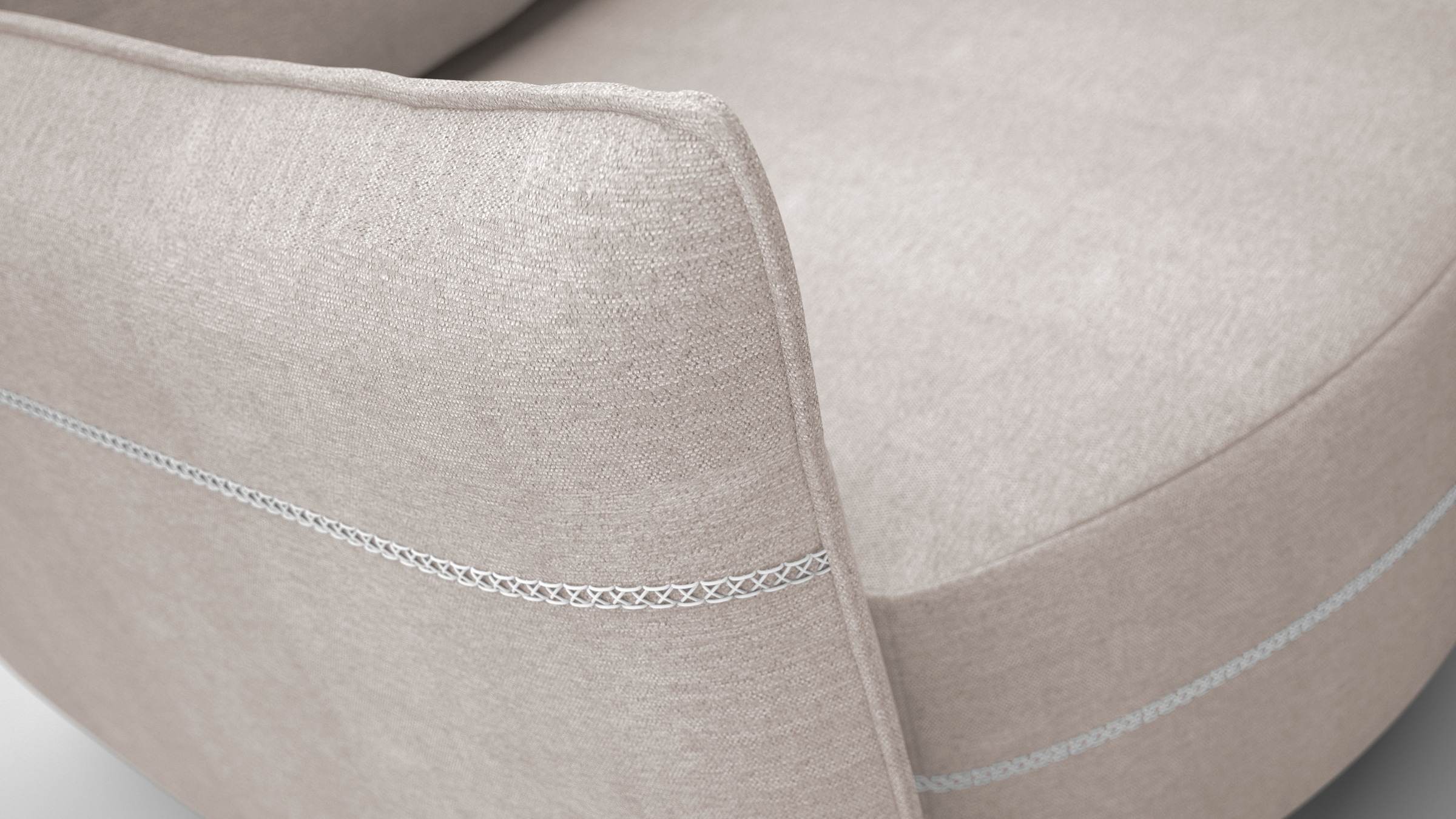 exxpo - sofa fashion Canapé de salon »Ortis mit toller Kontrastnaht, Solitärmöbel, bequem, schmale Armlehne« Schlafsofa mit Bettfunktion und Bettkasten, komfortabler Federkern