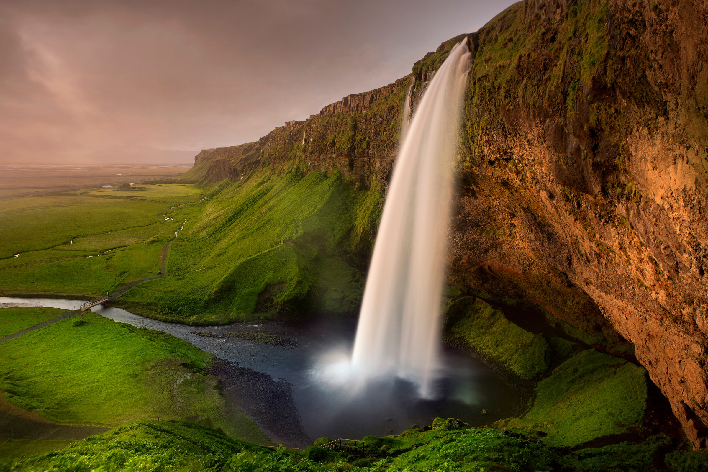 Image of Papermoon Fototapete »Photo-Art NICOLAS SCHUMACHER, SELJALANDSFOSS«, Vliestapete, hochwertiger Digitaldruck, inklusive Kleister bei Ackermann Versand Schweiz
