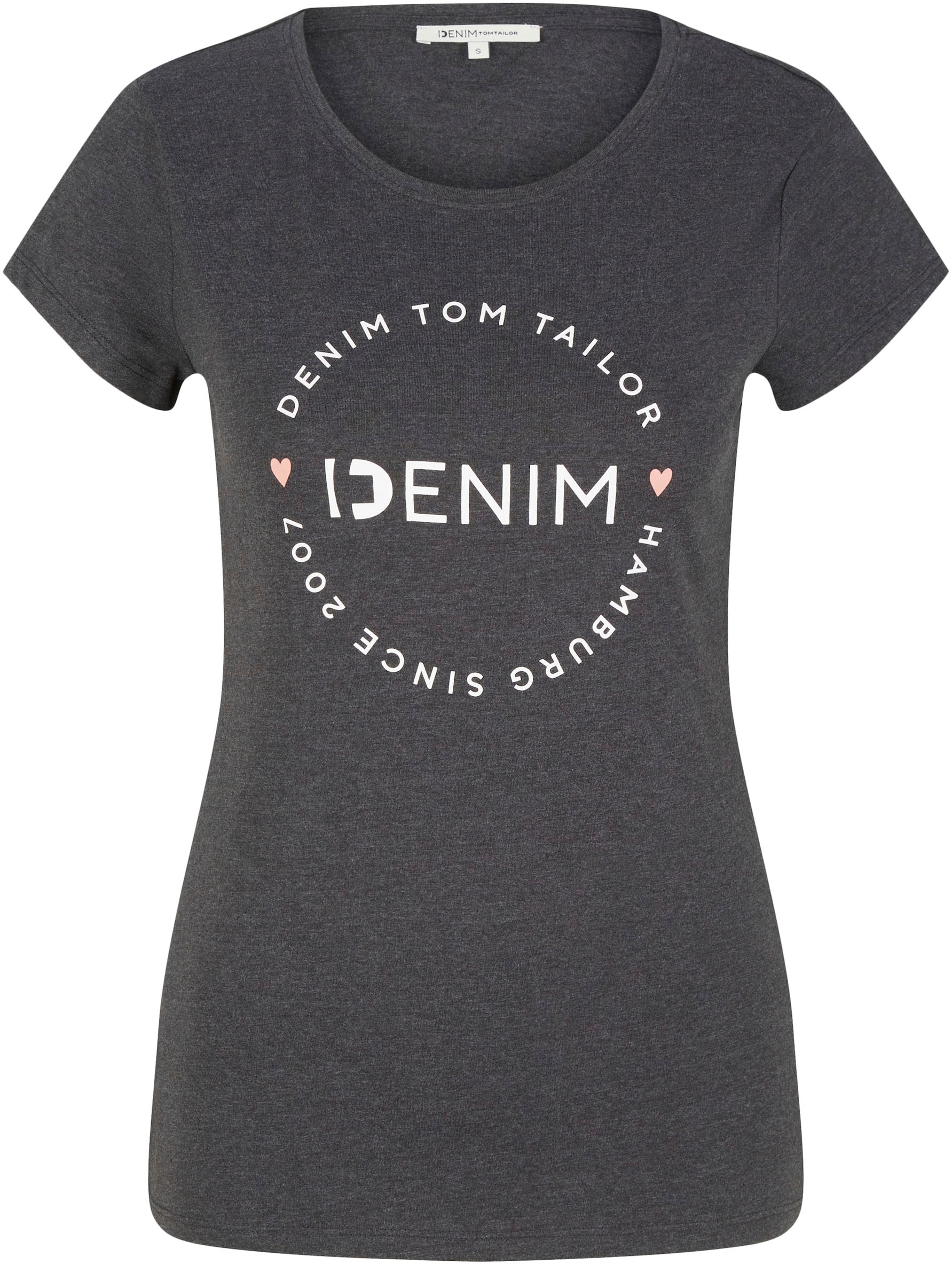 TOM TAILOR Denim T-Shirt, (Packung, 2 tlg., 2-er Pack)