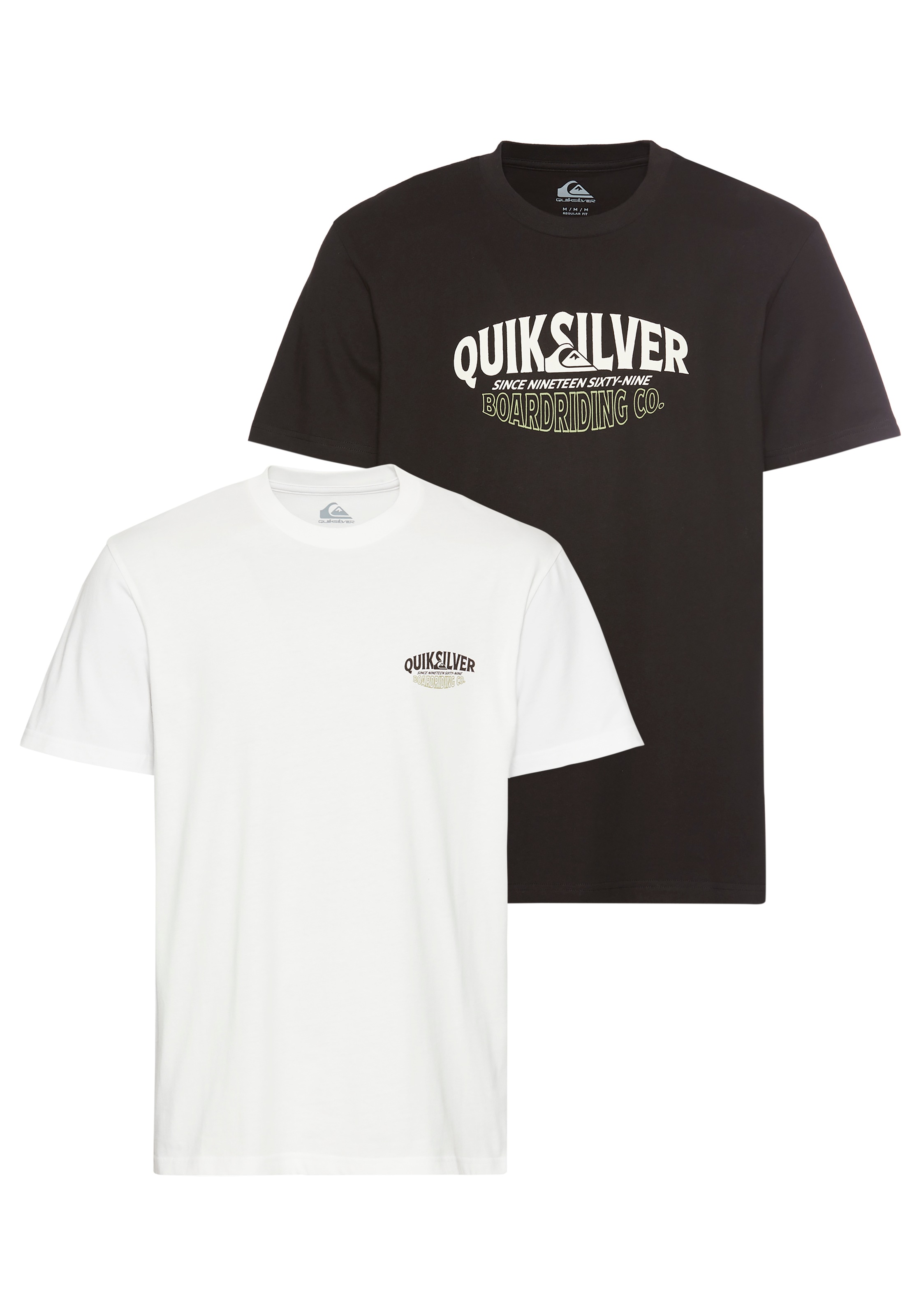 Image of Quiksilver T-Shirt "RUGGED SHORT SLEEVE TEE PACK YM" Packung, 2er-Pack, 2 Stk.