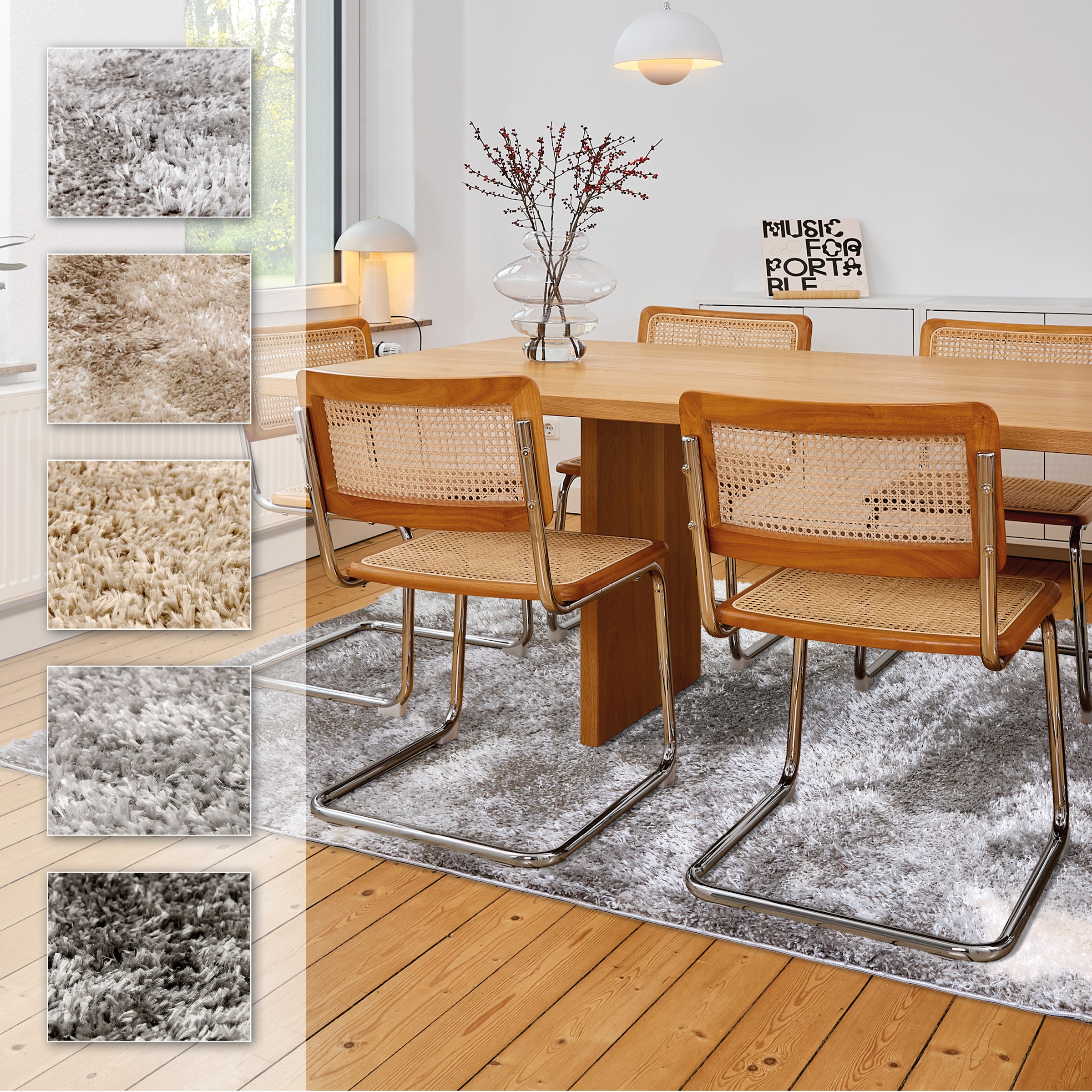 Image of ASTRA Hochflor-Teppich "Paulie 251" rechteckig 25 mm Höhe Langflor, Shaggy, Wohnzimmer, Schlafzimmer