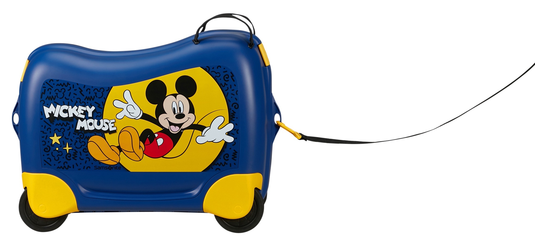Samsonite Kinderkoffer »DREAM2GO DISNEY, MICKEY HAPPY« 30 l 4 Rollen aus Polypropylen, mit Haltegurt, mit Kreuzspannbändern im Hauptfach