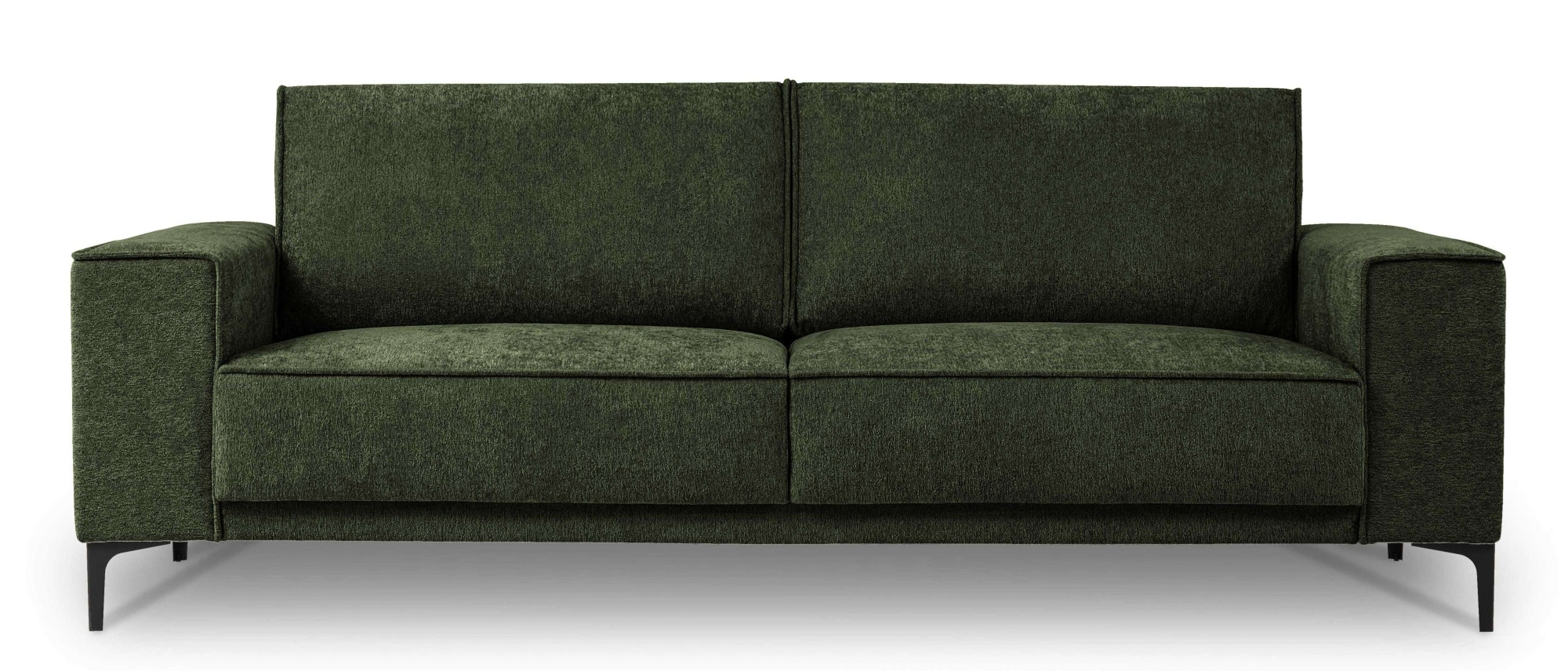 Places of Style 3-Sitzer »3er Sofa Oland, Struktur, Flachgewebe, Luxus-Microfaser, Boucle«, 224 cm, Wellenunterfederung, Skandi-Design, Metallfüsse
