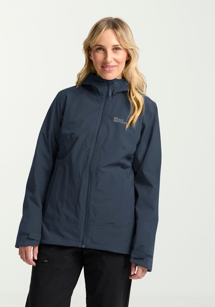 Image of Jack Wolfskin 3-in-1-Funktionsjacke "MOONRISE 3IN1 JKT W" mit Kapuze 3in1, mit herausnehmbarer Fleecejacke