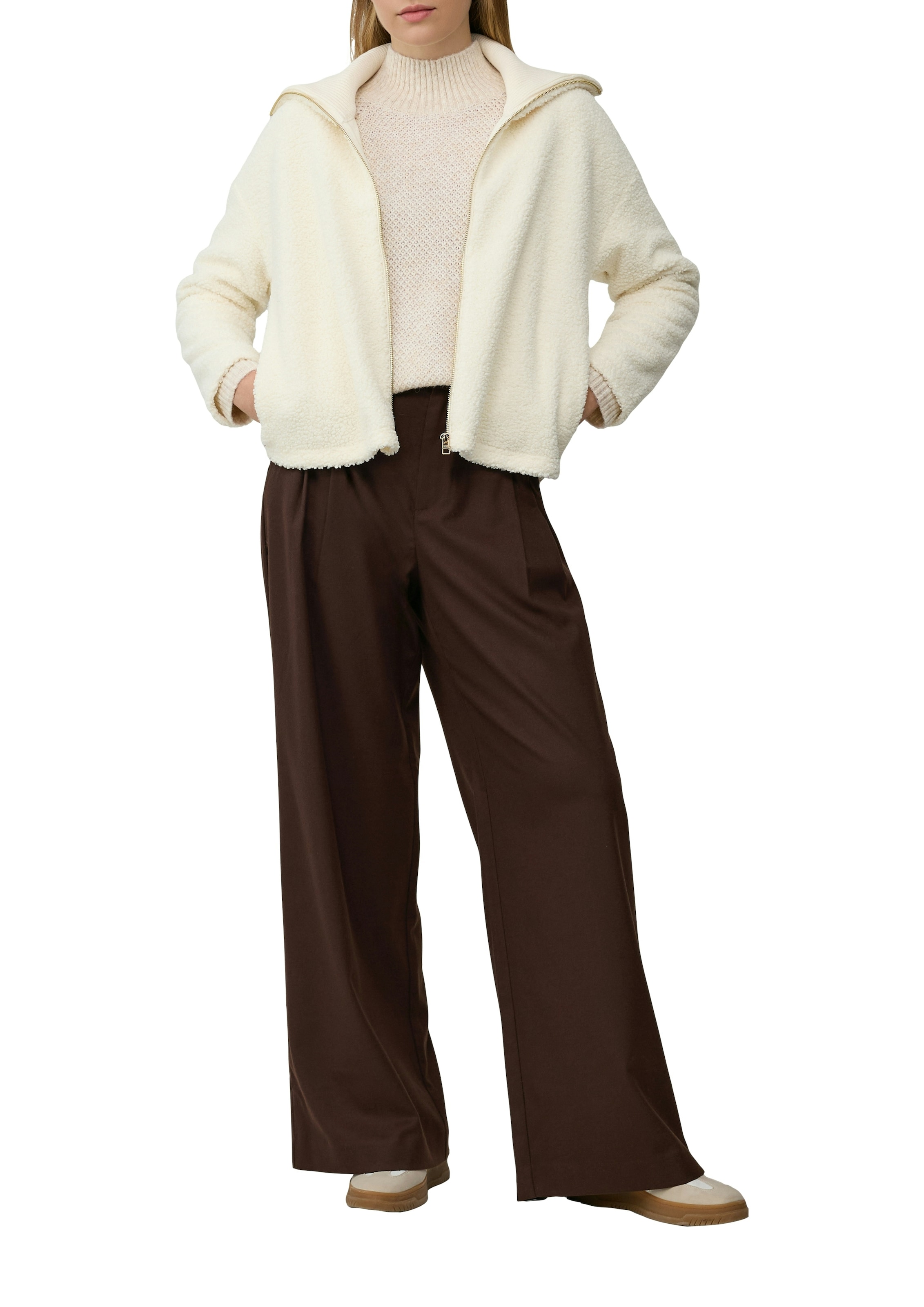 s.Oliver Pull en tricot avec bord-côte côtelé