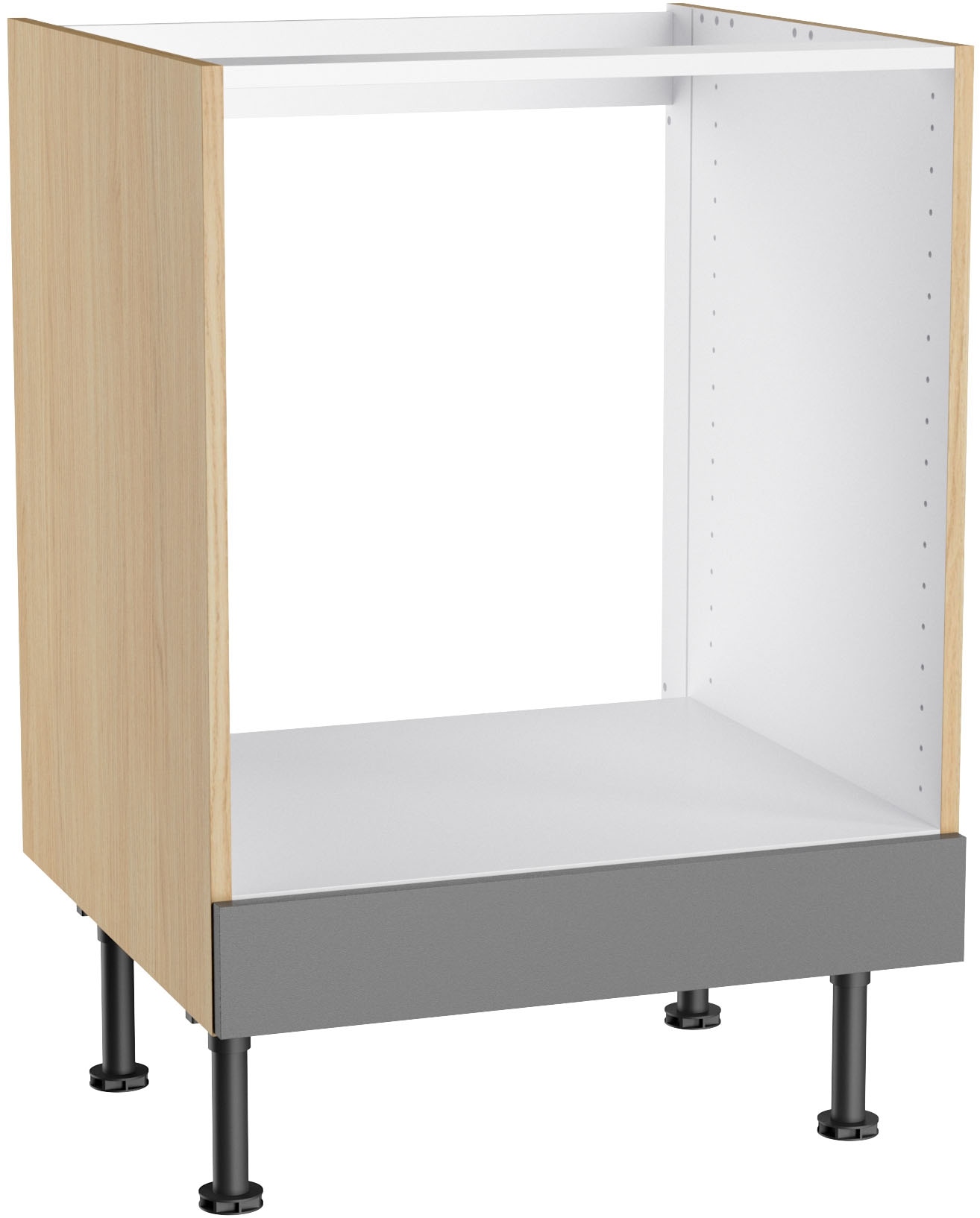 KOCHSTATION Armoire encastrée pour cuisinière »KS-Lucy« Largeur 60 cm, 1 panneau, pieds réglables en hauteur