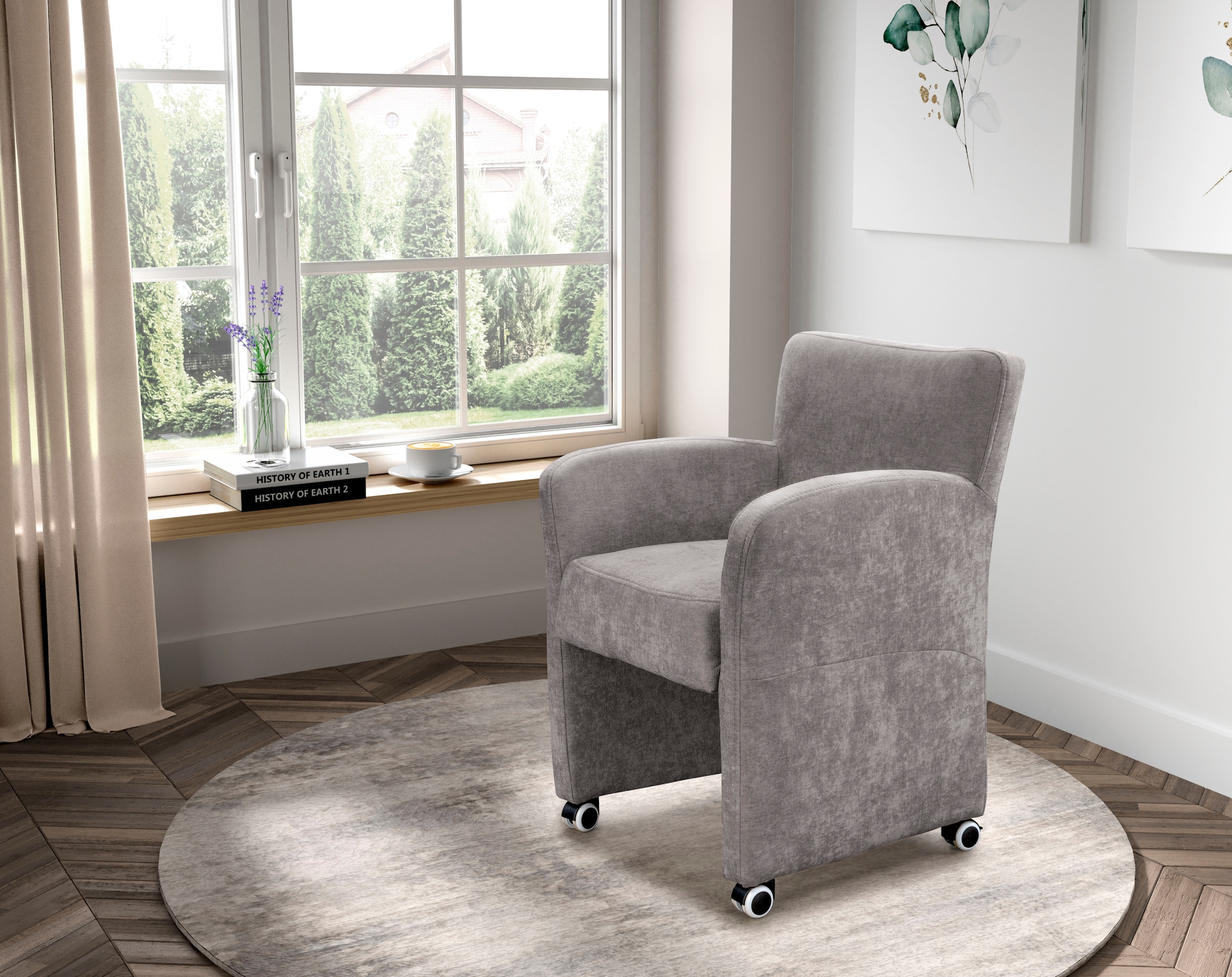 exxpo - sofa fashion Fauteuil »Intenso, Loungesessel, modern« grande garde au sol, positionnable librement dans l'espace, grand confort d'assise
