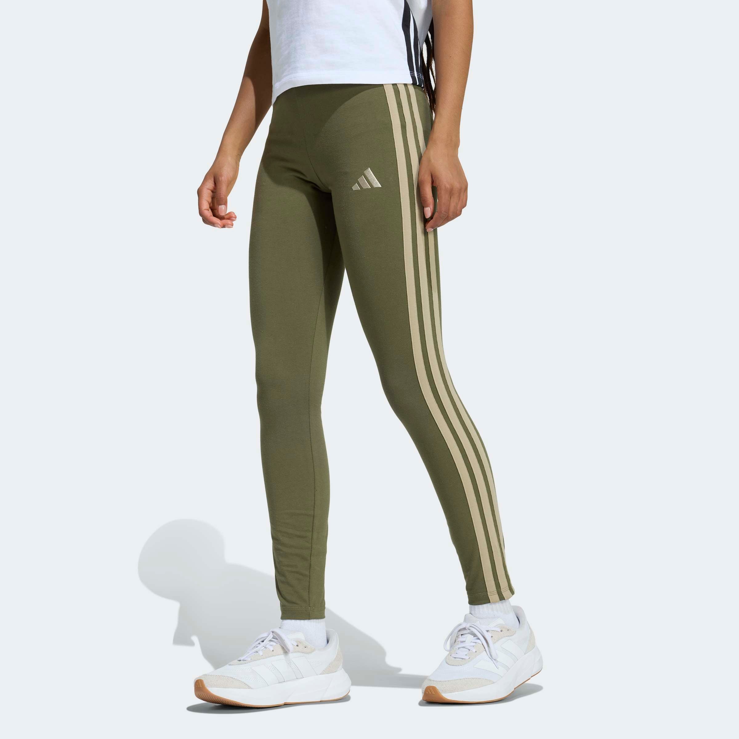 Image of adidas Sportswear Trainingstights "W 3S SJ LEG" sportlicher Look mit 3-Streifen, aus Baumwolle und Elasthan