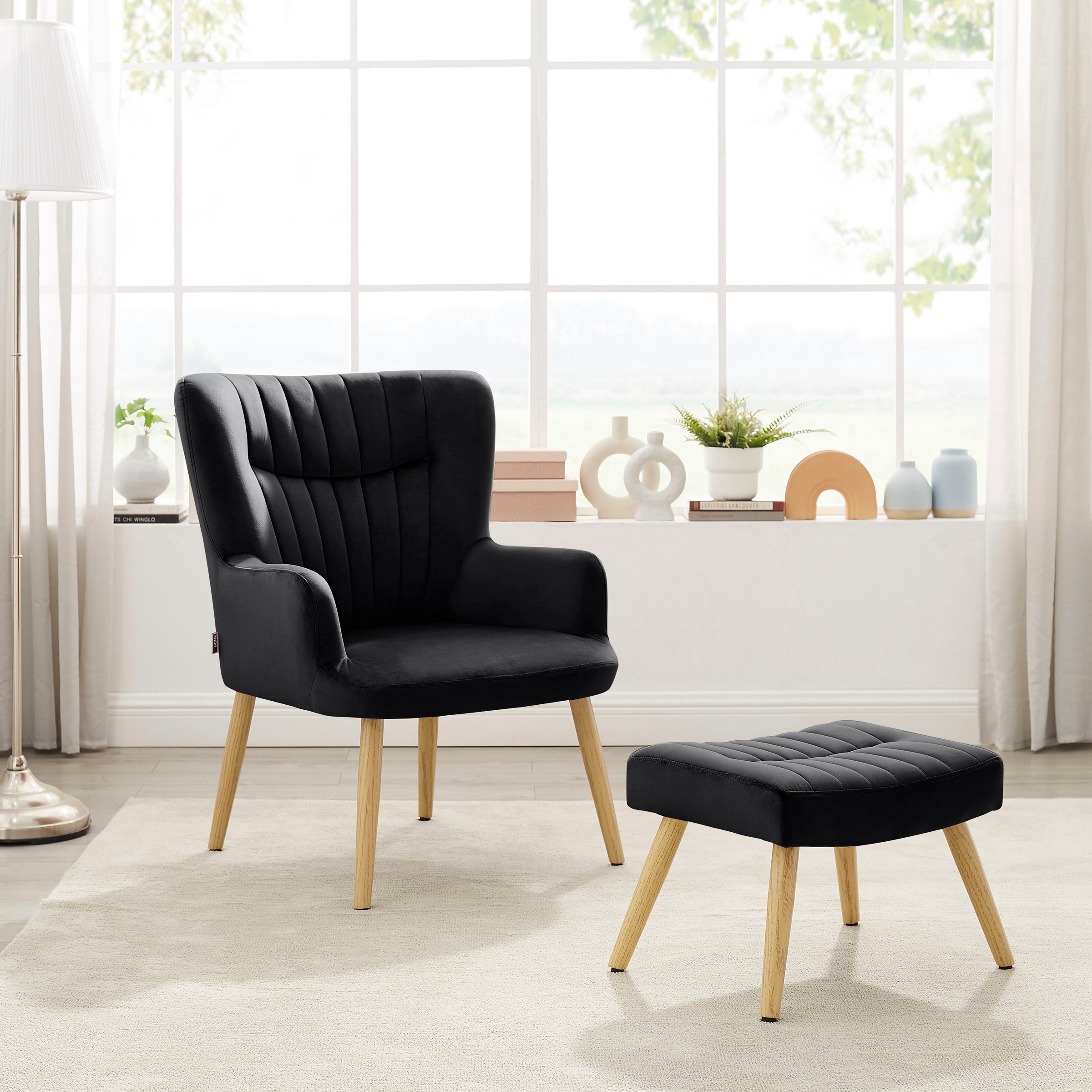 Image of Home affaire Relaxsessel »Lorianne«, mit Metallbeinen im Eichen-Look, in zwei Bezugsqualitäten, in verschiedenen Farbvarianten, Sitzhöhe 42 cm bei Ackermann Versand Schweiz