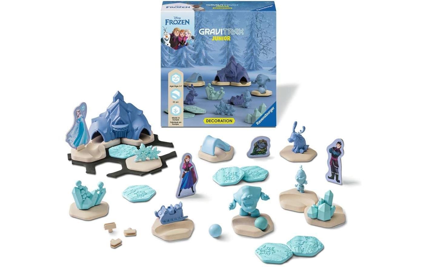 Ravensburger Kugelbahn »GraviTrax Junior Extension Frozen«, (33 tlg.)