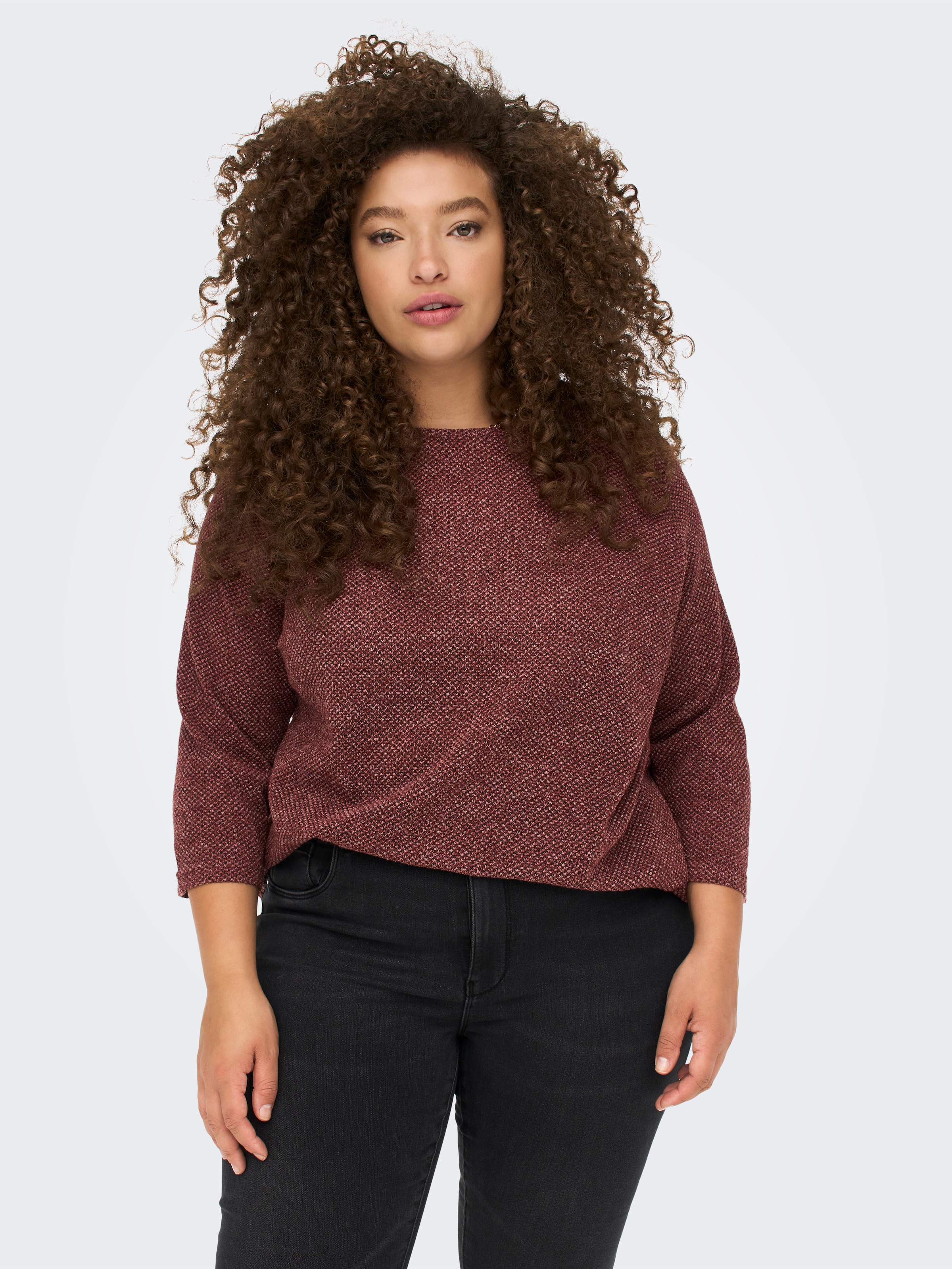 ONLY CARMAKOMA 3/4-Arm-Shirt »CARMARTHA 3/4 TOP«