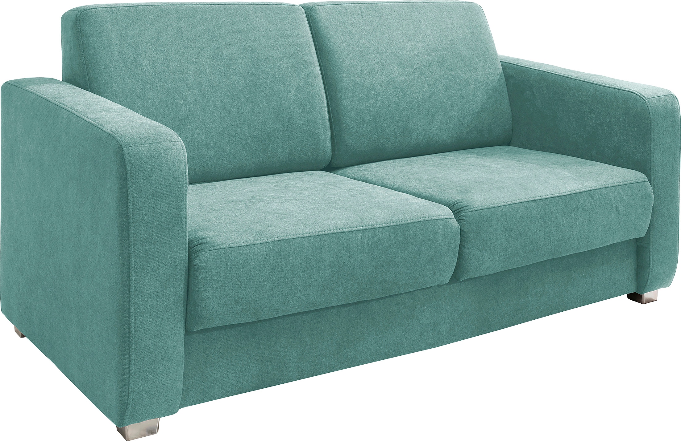 Home affaire Canapé d'angle »Lazio modern und bequem, schmale Armlehnen, tolle Detailverarbeitung« avec 2 tiroirs individuels pour dormeur latéral