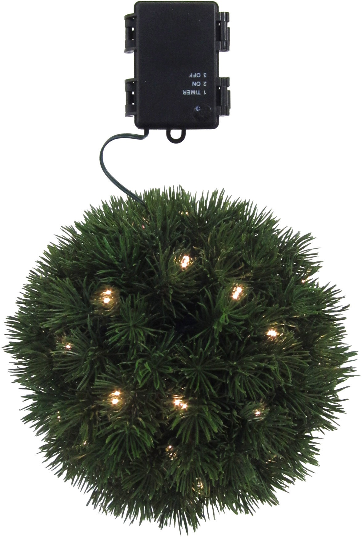 Image of Creativ green Dekokugel "Weihnachtsdeko aussen" mit zahlreichen Tannenspitzen