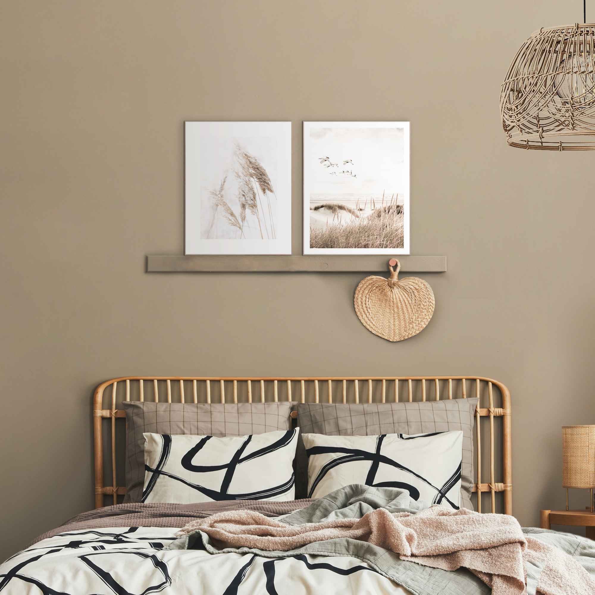 Image of Reinders Wandbild "Kraniche Strand - Natur - Botanisch - Freiheit" 2 Stk. tlg.