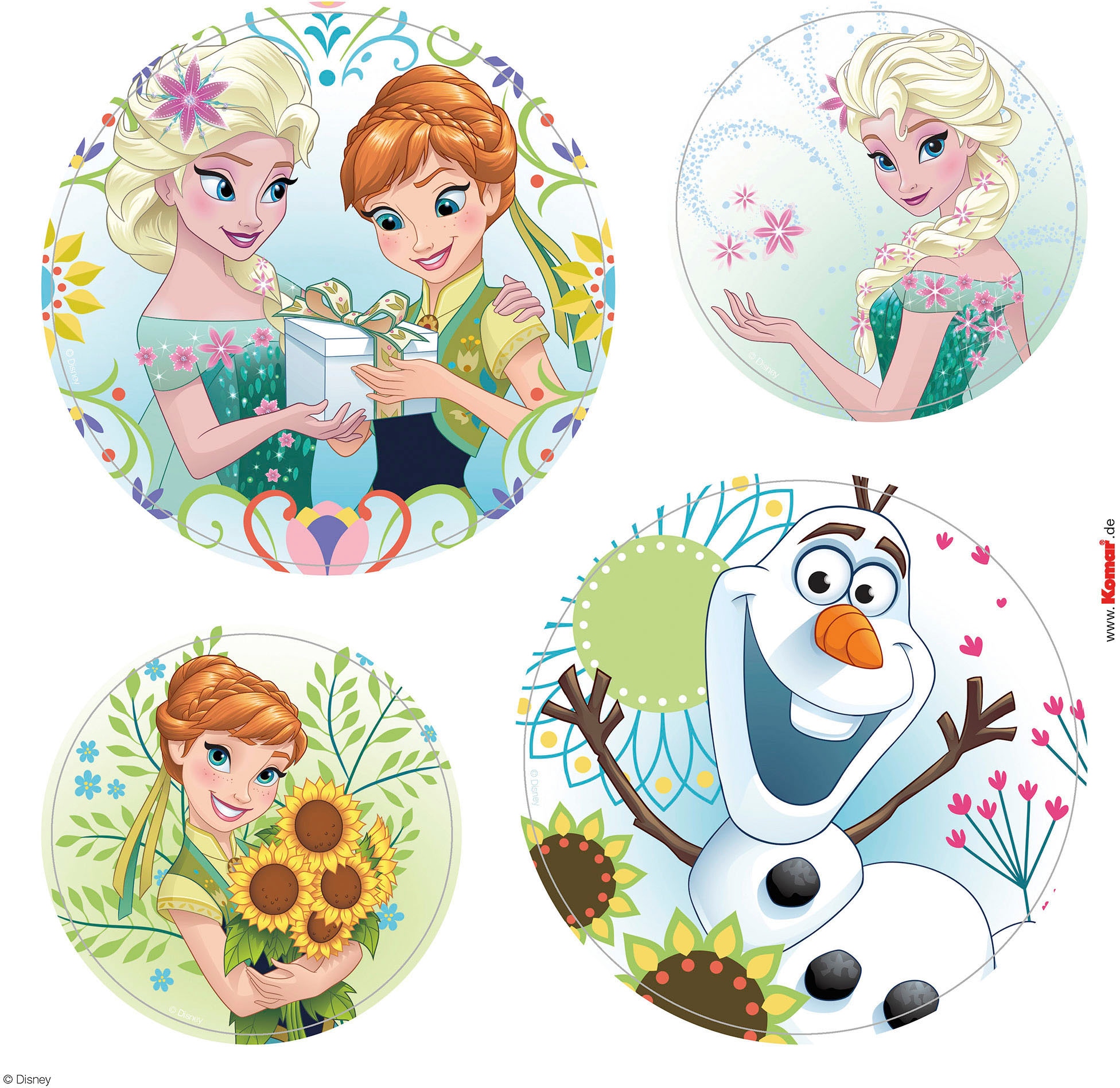 Komar Tableau de fenêtre »Frozen Springday Bubbles  - Grösse 30 x 30 cm, 2 Bogen« Fenstersticker, selbsthaftend