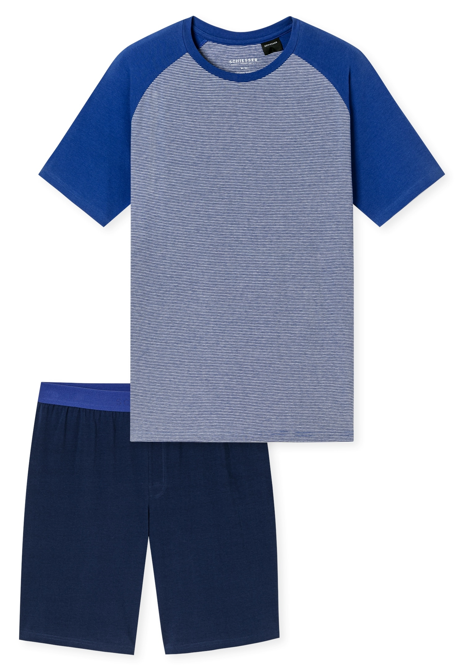 Schiesser Shorty »95/5 Nightwear« 2 mit Rundhalsausschnitt, Kurzarm, in Single-Jersey Qualität