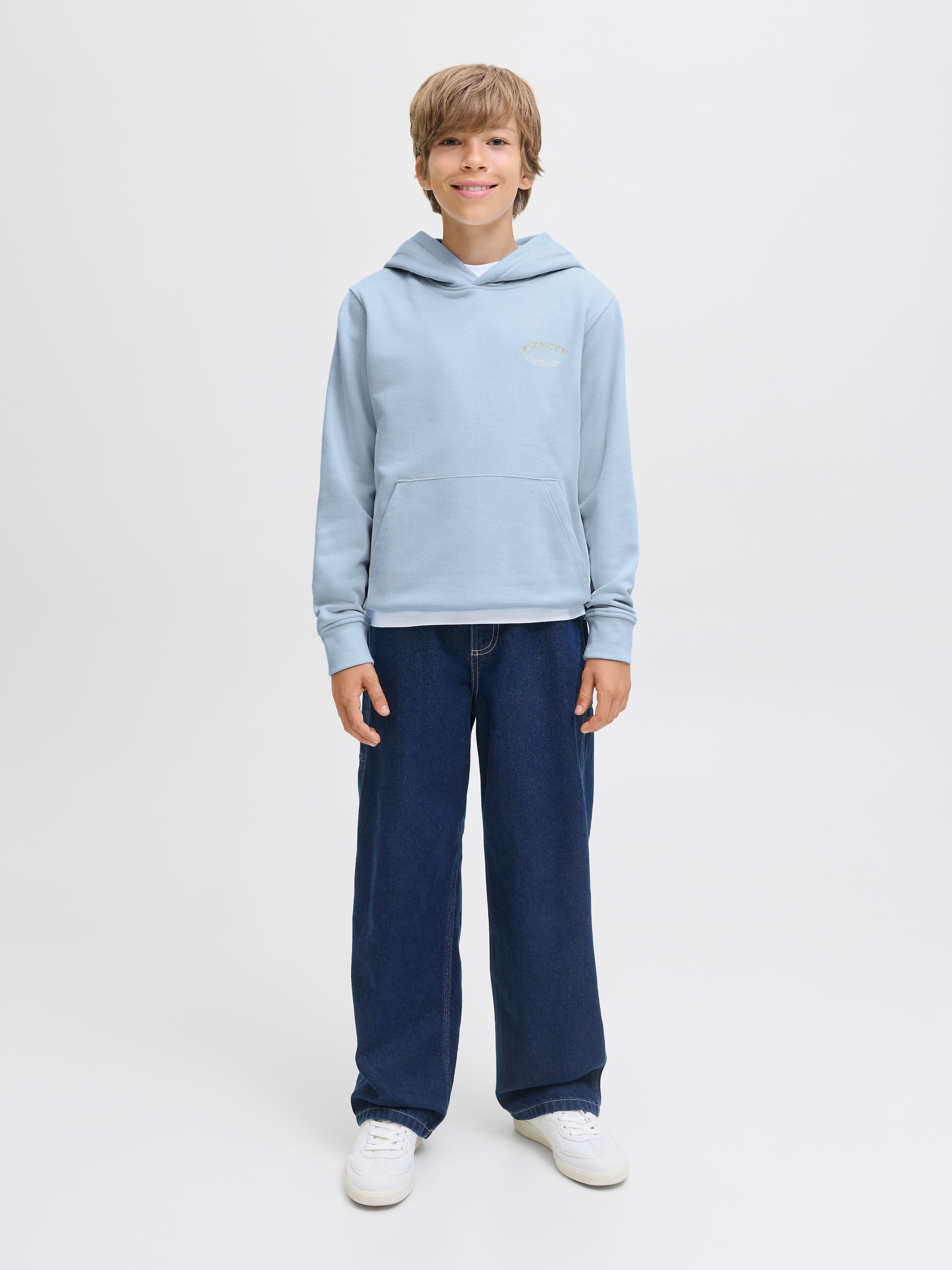 Jack & Jones Junior Kapuzensweatshirt »JJEBRANDES BACKP RELAXED SWEAT H SN JNR«