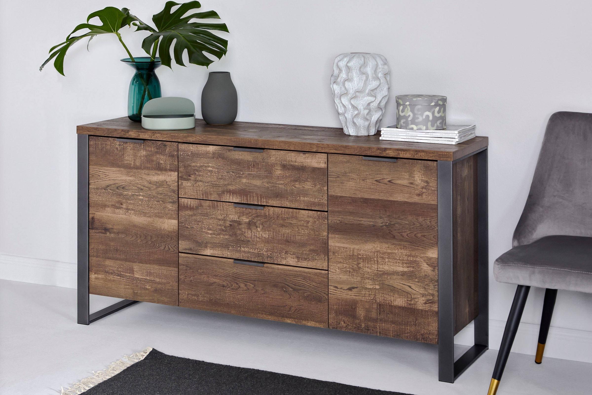 Jahnke Sideboard »LOOP SB 150« 1 Stk. tlg. mit 2 Türen + 3 Schubladen, Breite ca. 150 cm