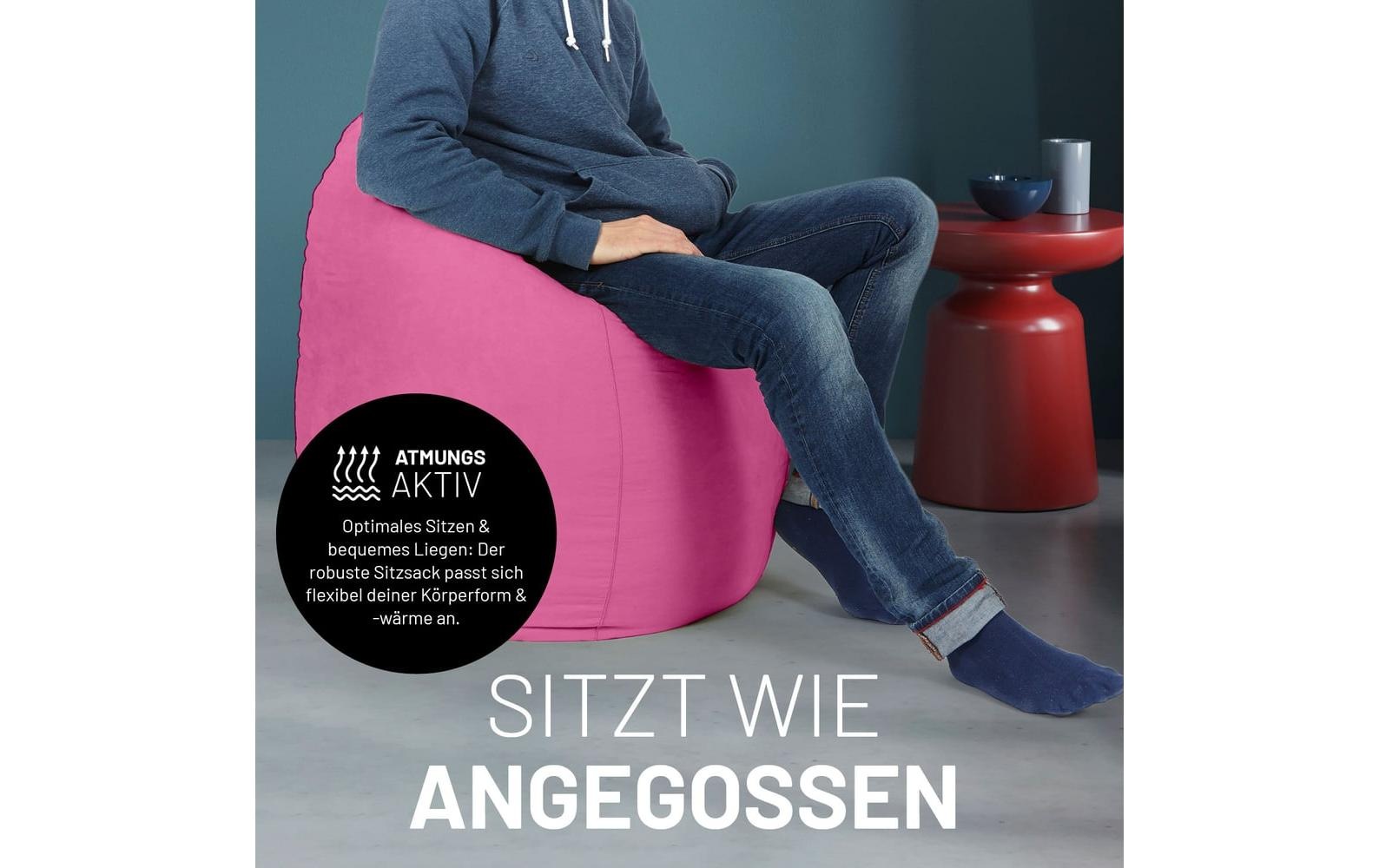 Lumaland Sitzsack »Lumaland Sitzsack 220 l pink«