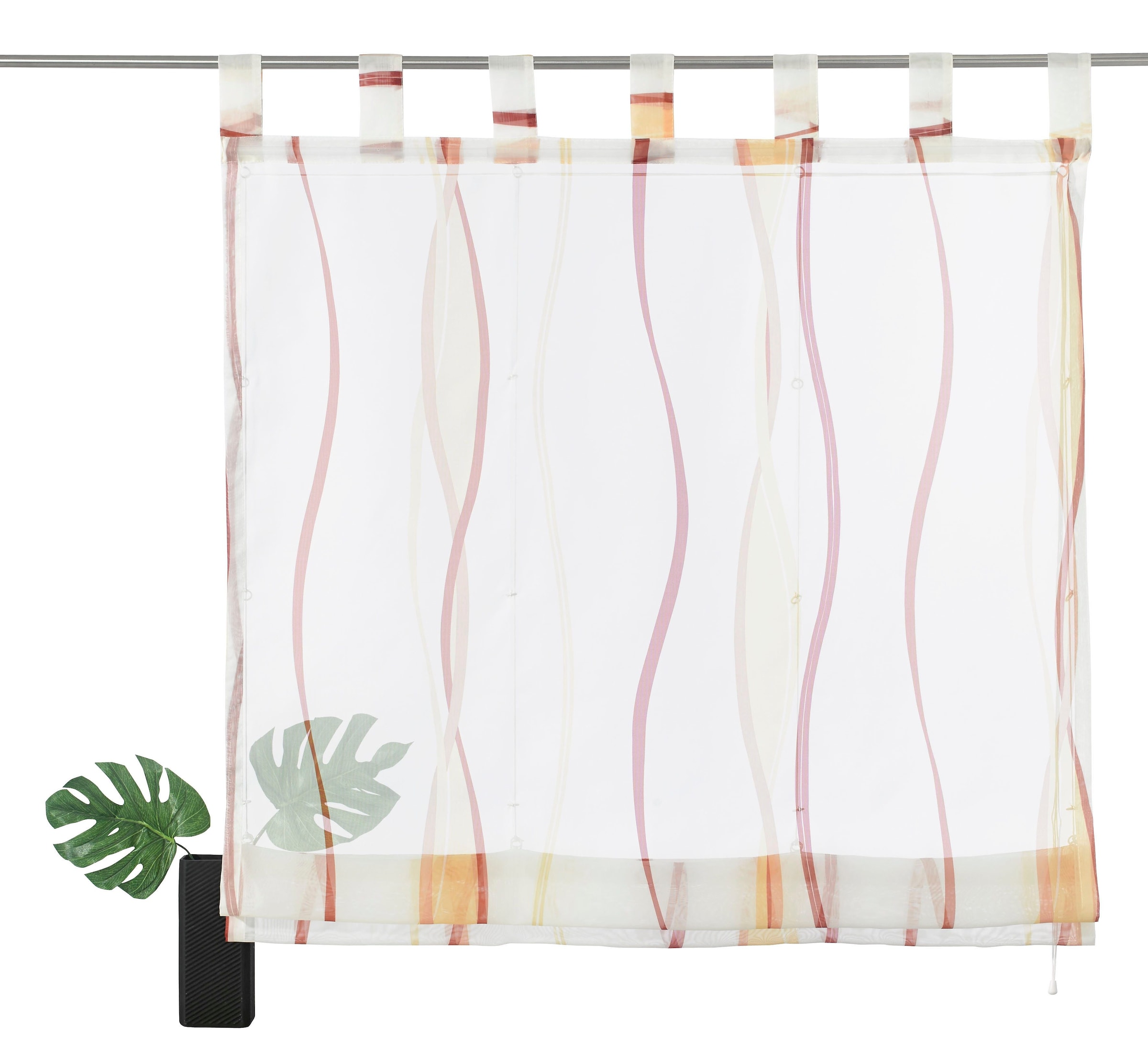 home Voile, ♕ Transparent, Schlaufen, auf versandkostenfrei mit Polyester Raffrollo »Dimona«, my