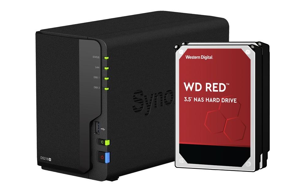 Image of Synology HDD-NAS-Festplatte »NAS DS218+ 2-bay WD Red 12 TB« bei Ackermann Versand Schweiz