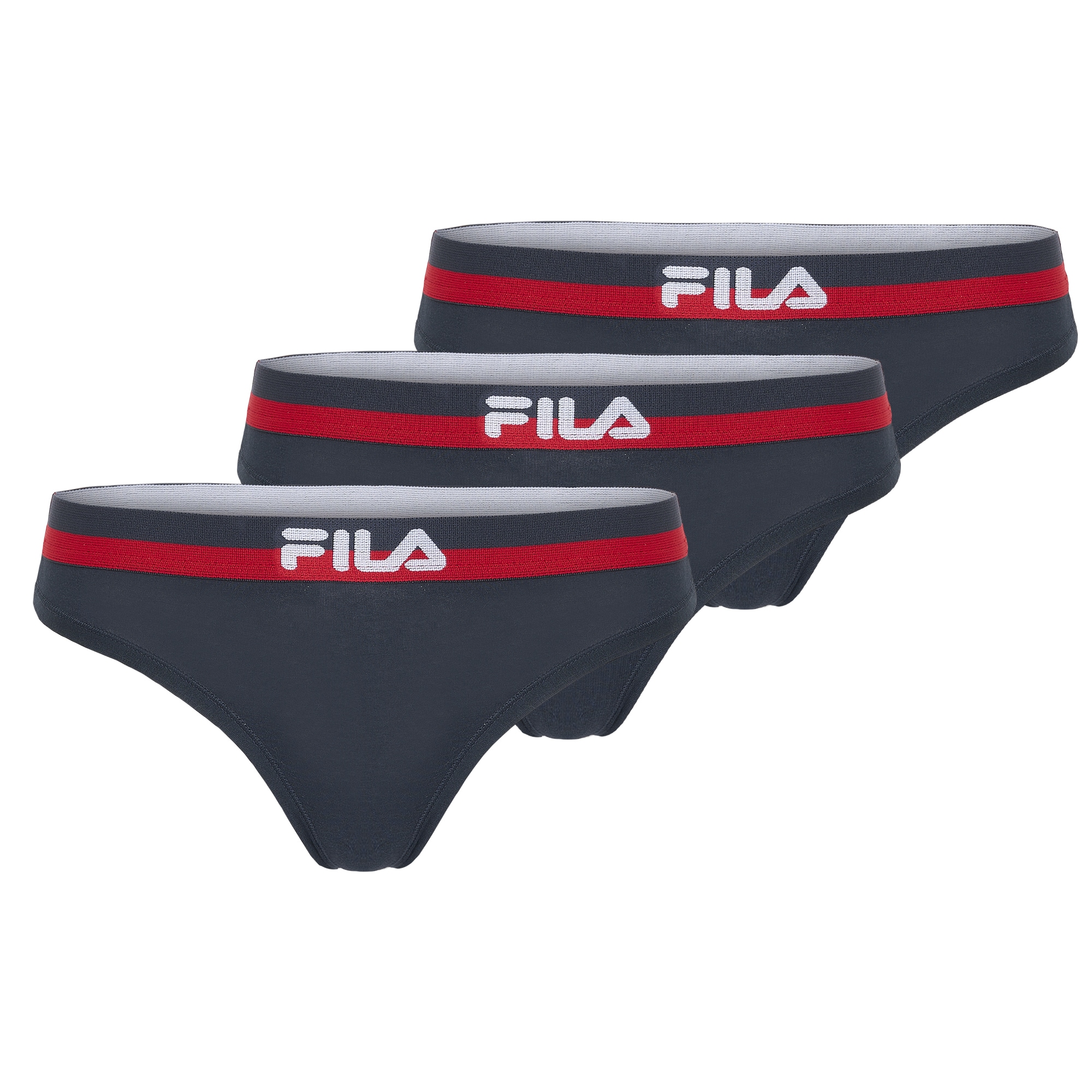 Image of Fila String 3er Pack, elastischer Logobund