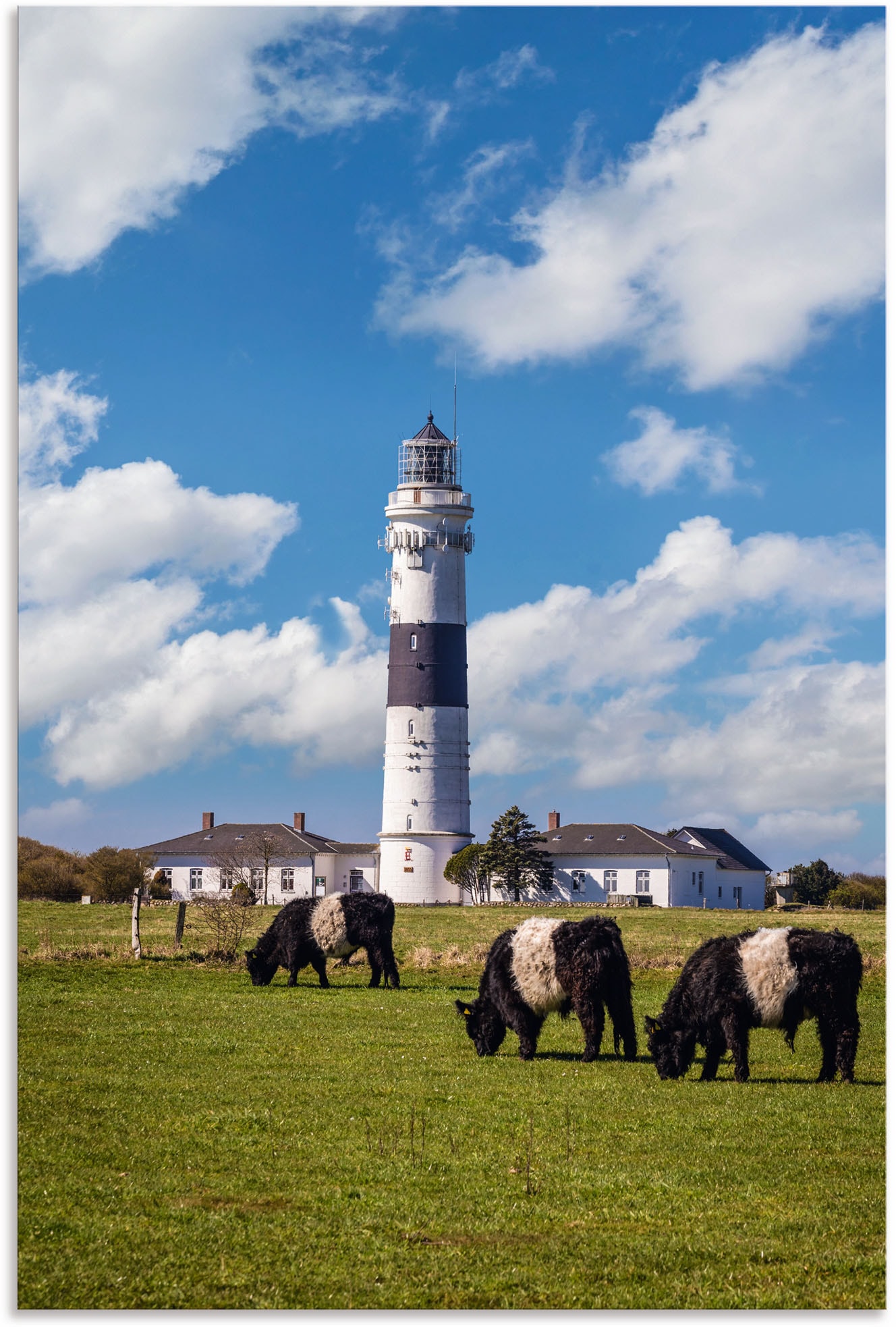 Wandbild »Leuchtturm Langer Christian Kampen Sylt«, Gebäude, (1 St.), als Alubild,...