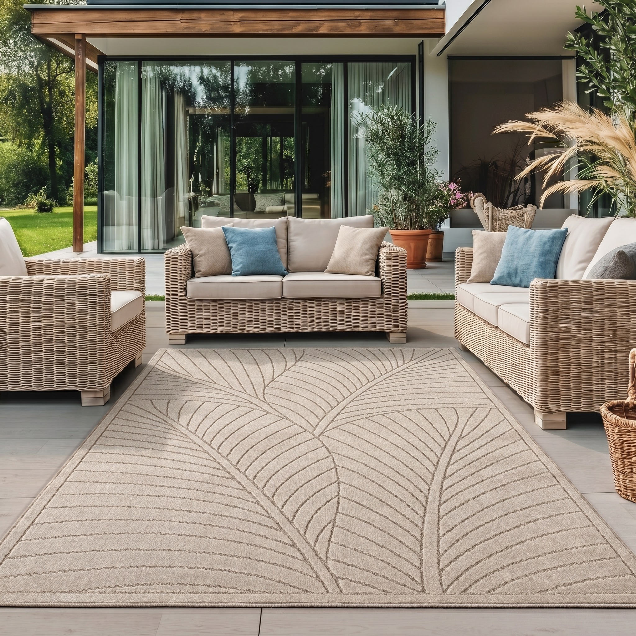 Image of Ayyildiz Teppiche Outdoorteppich "NOVA 1203, auch als Läufer und Rund" rechteckig 8 mm Höhe Material aus schmutzabweisendem Polypropylen, In-/Outdoor geeignet