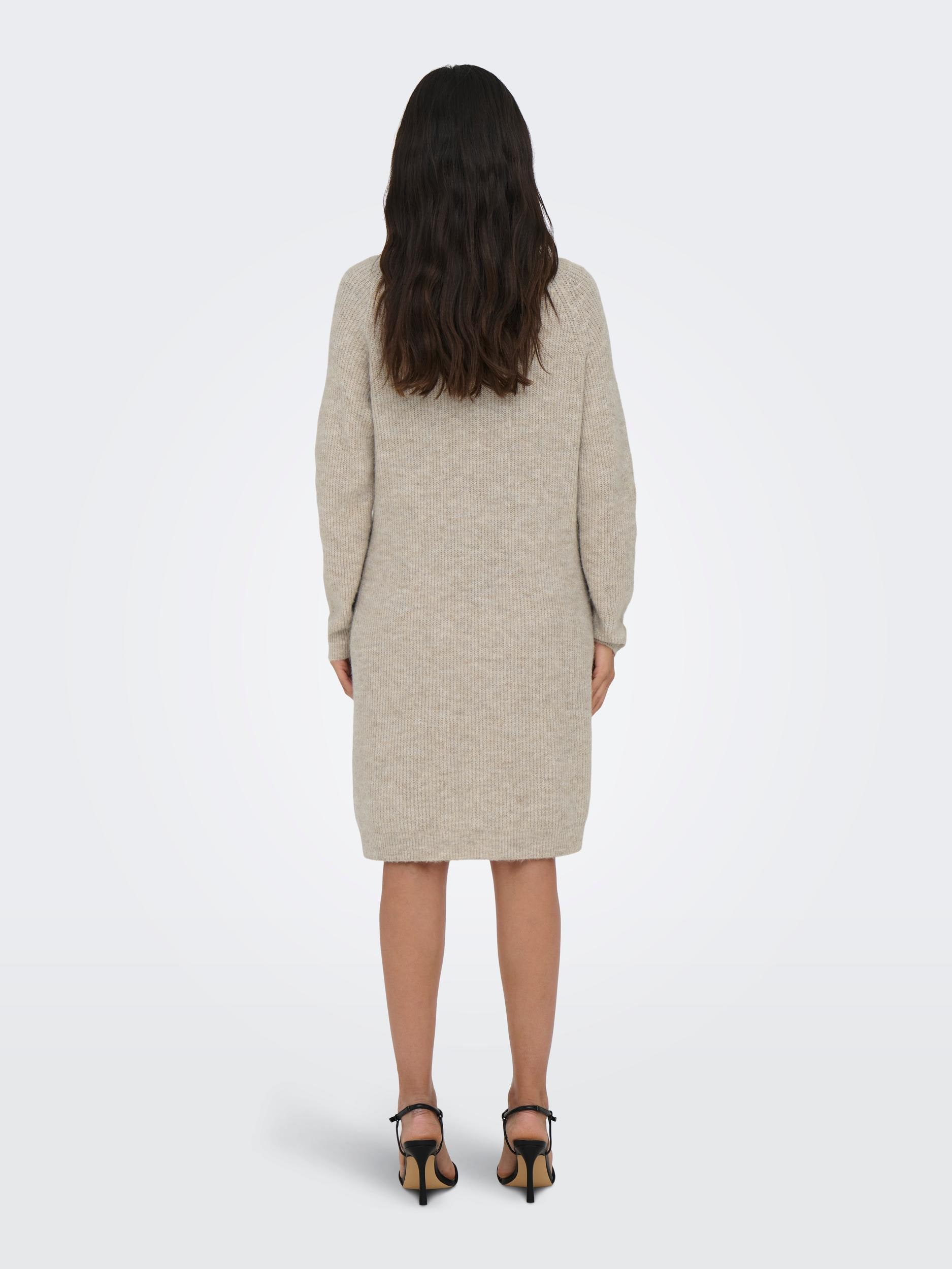 ONLY Strickkleid »ONLSILLY LS ROLLNECK DRESS BF KNT«, mit Rollkragen